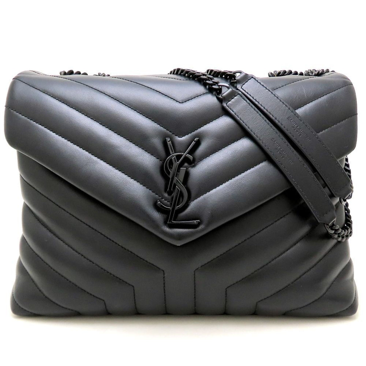 Yves Saint Laurent Black Leather Shoulder Bag (Pre-Owned)