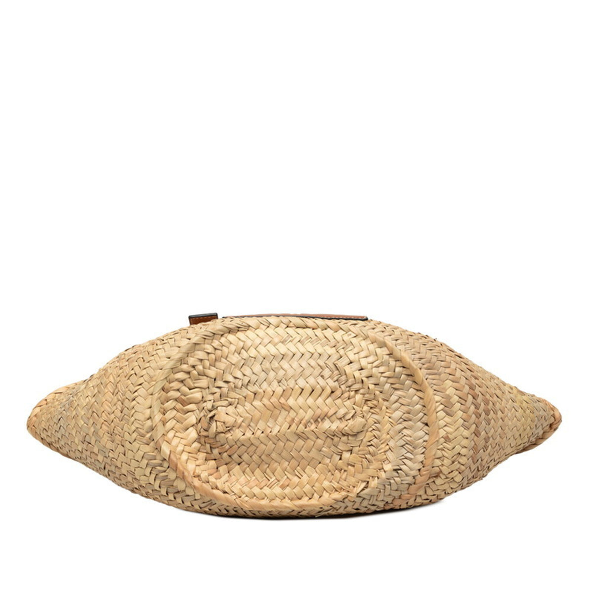 Loewe Brown Raffia Leather Basket Handbag (Pre-Owned)