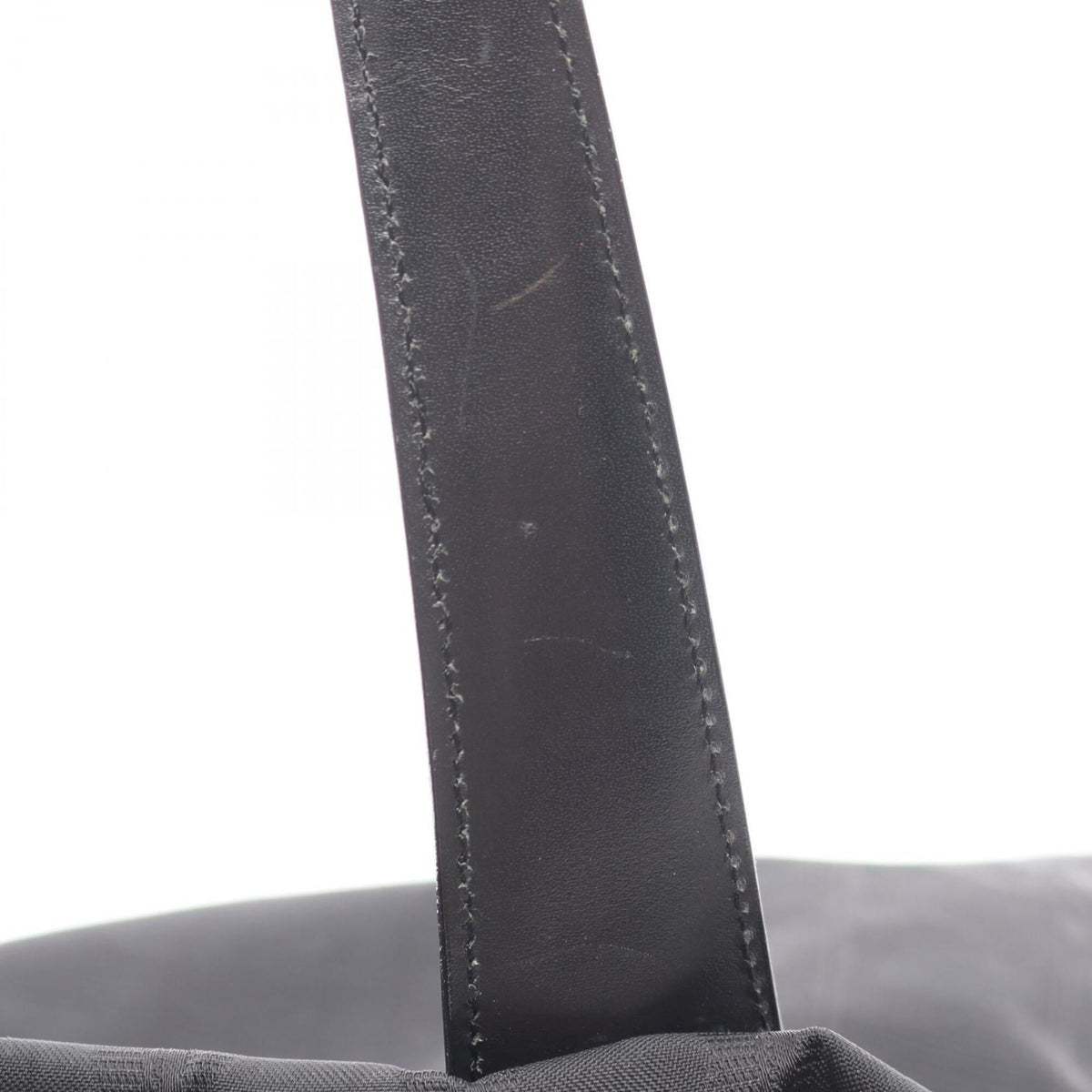 Chanel Black Leather Nylon Canvas Handbag Tote Bag (Pre-Owned)