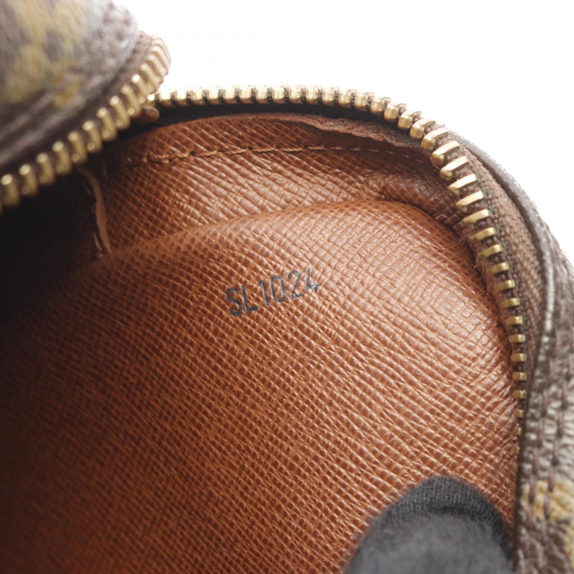 Louis Vuitton Brown Pvc Monogram Coated Canvas Leather Shoulder Bag (Pre-Owned)
