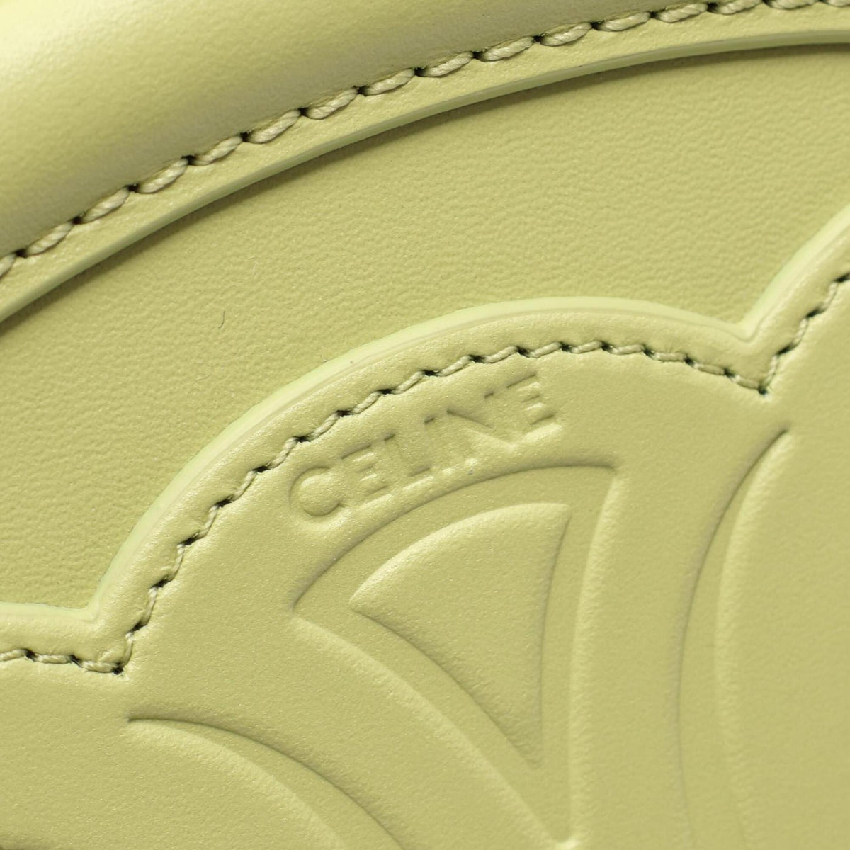 Celine Green Leather Handbag Shoulder Bag (Pre-Owned)