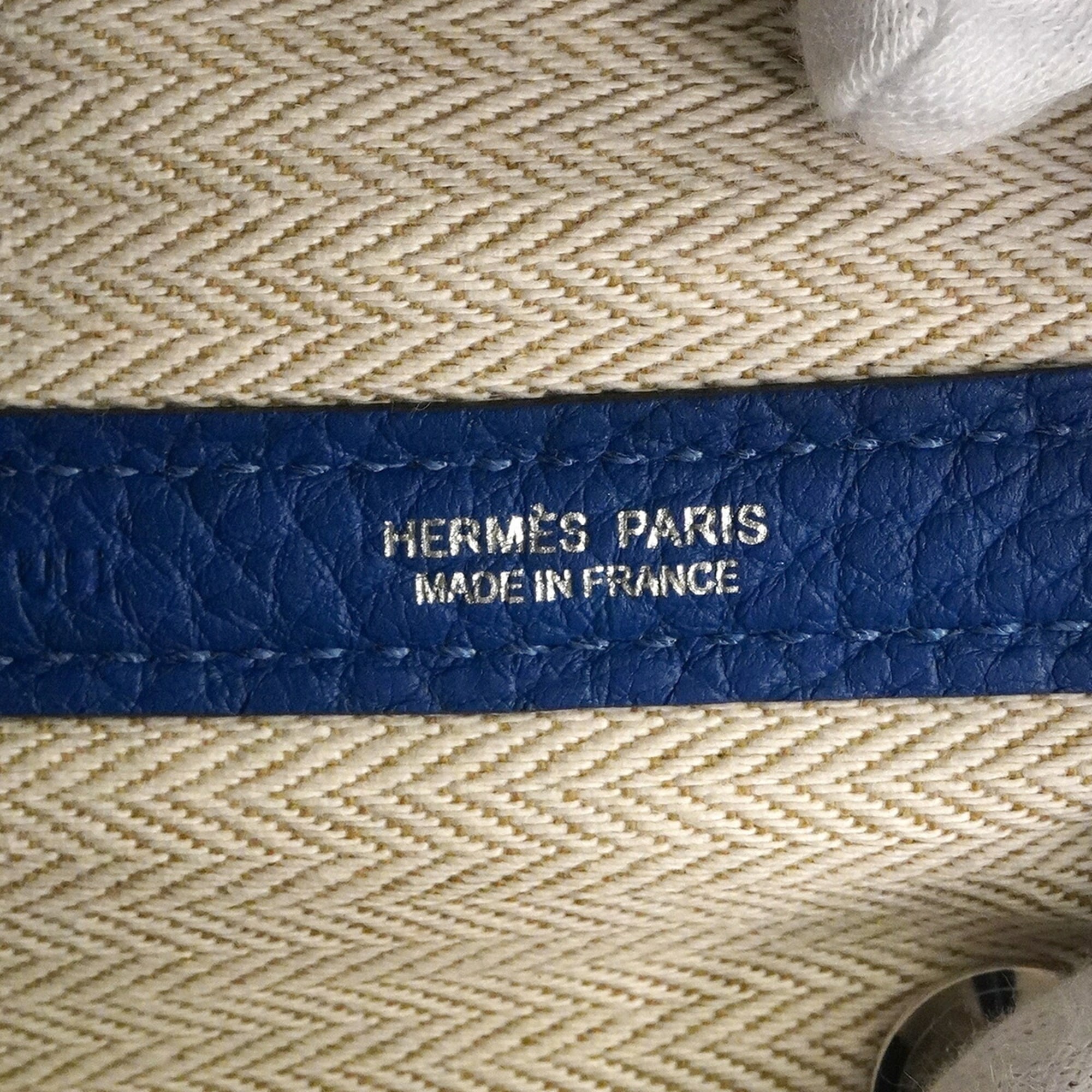 Hermes Blue Negonda Leather Tote Bag (Pre-Owned)