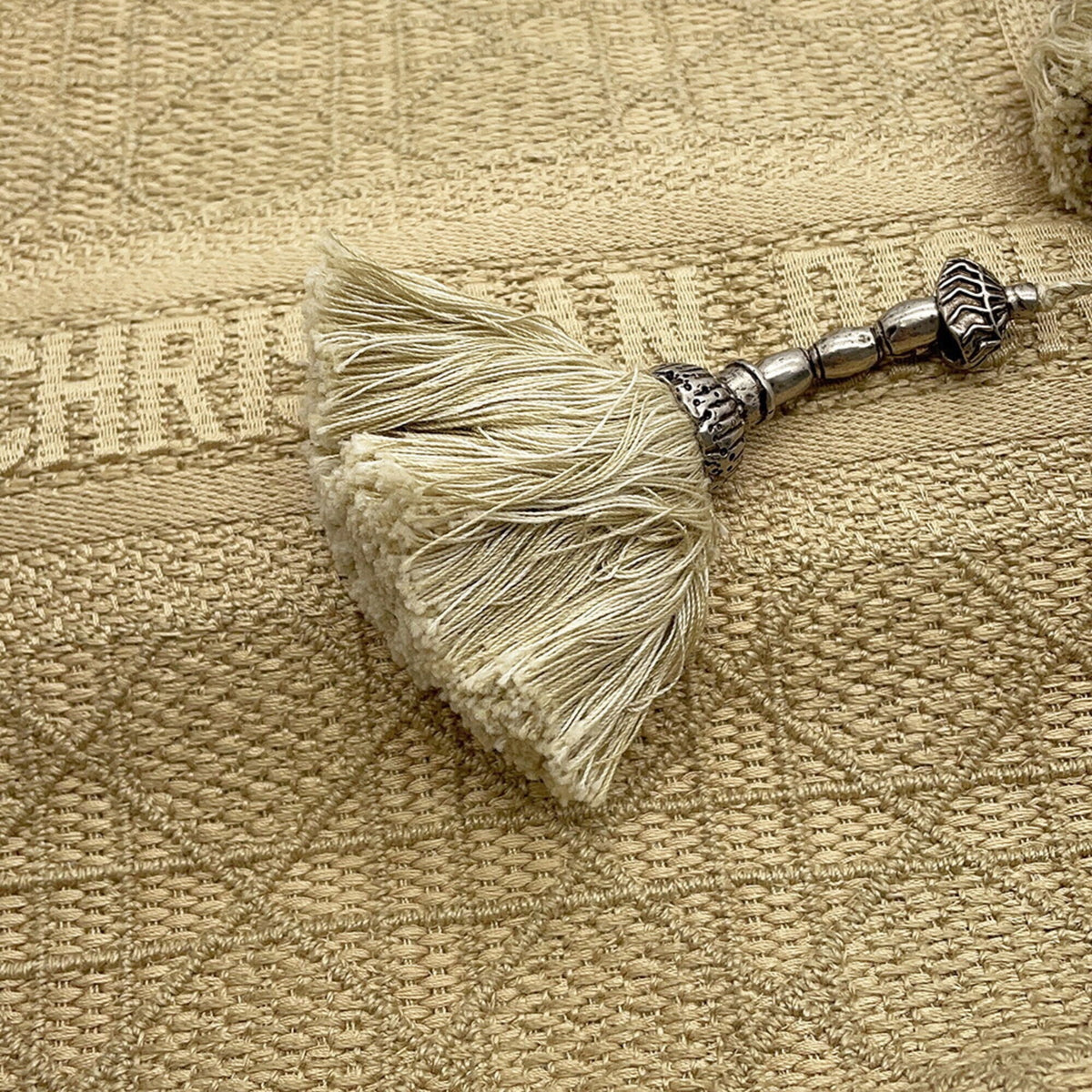 Christian Dior Beige Canvas Shoulder Bag (Pre-Owned)