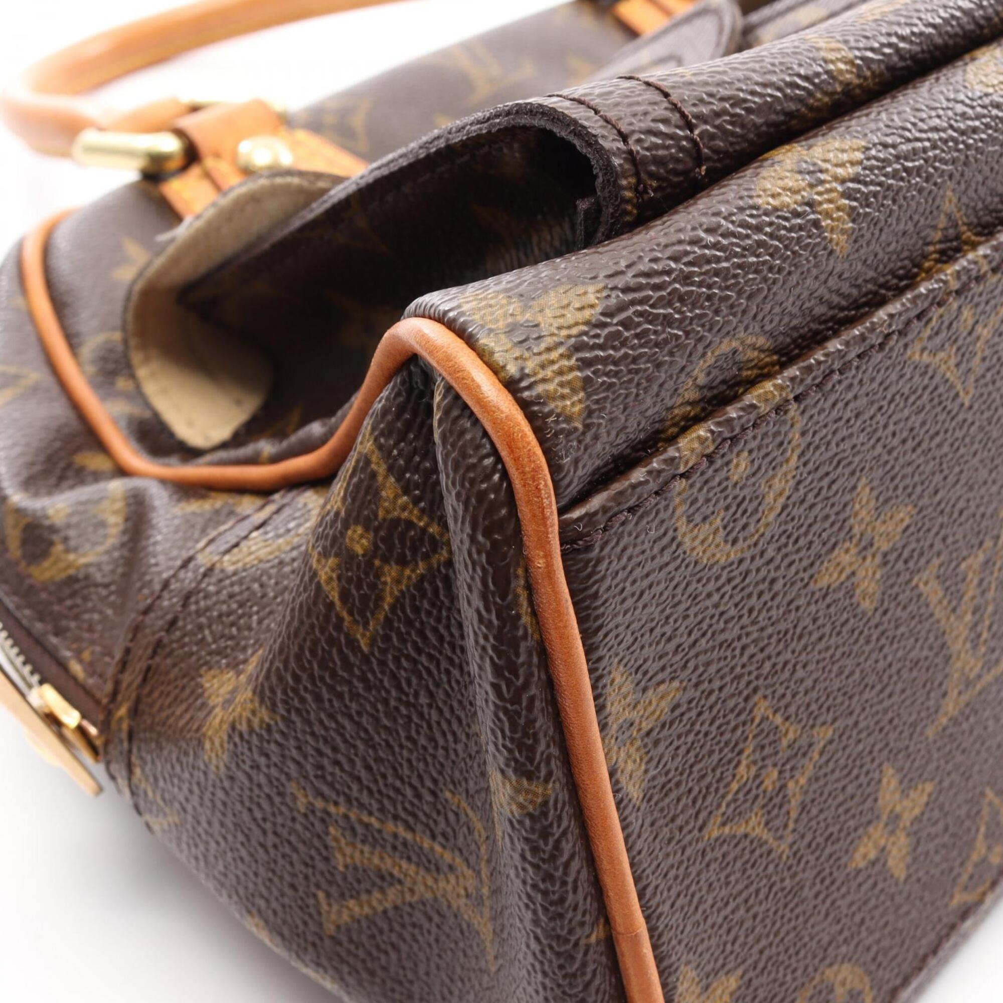 Louis Vuitton Brown Coated Canvas Rayon Handbag (Pre-Owned)