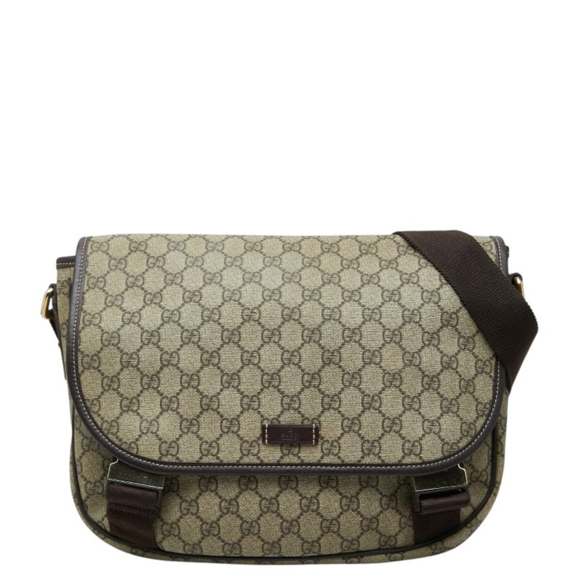 Gucci Beige Pvc Leather Shoulder Bag (Pre-Owned)