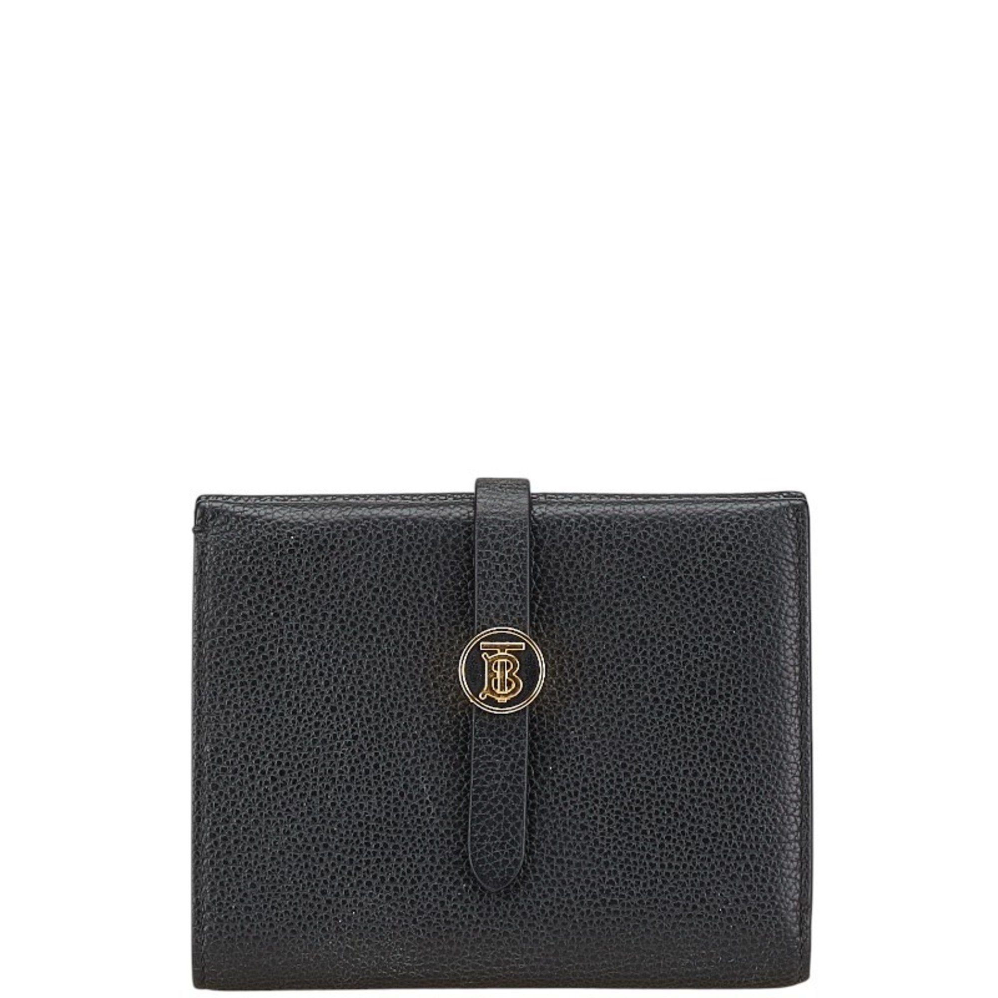 Burberry Black Leather Wallet (Bi-Fold) (Pre-Owned)
