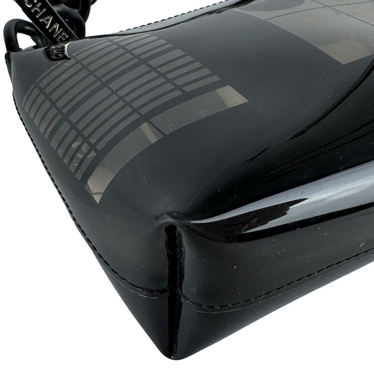 Chanel Black Clear Pvc Shoulder Bag (Pre-Owned)