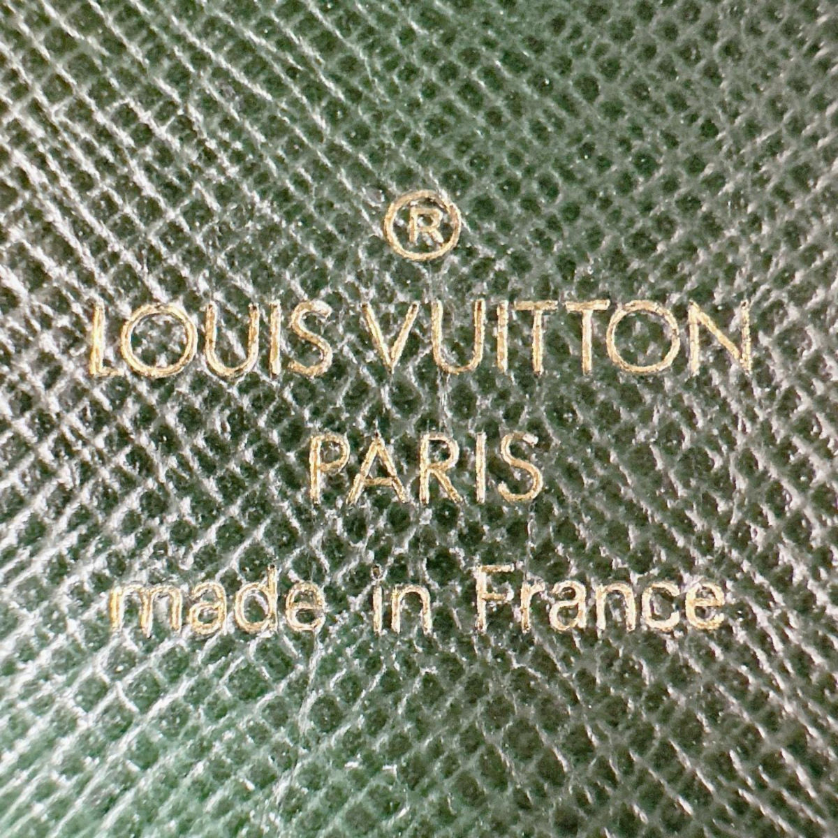 Louis Vuitton Episea Green Taiga Leather Clutch Bag (Pre-Owned)