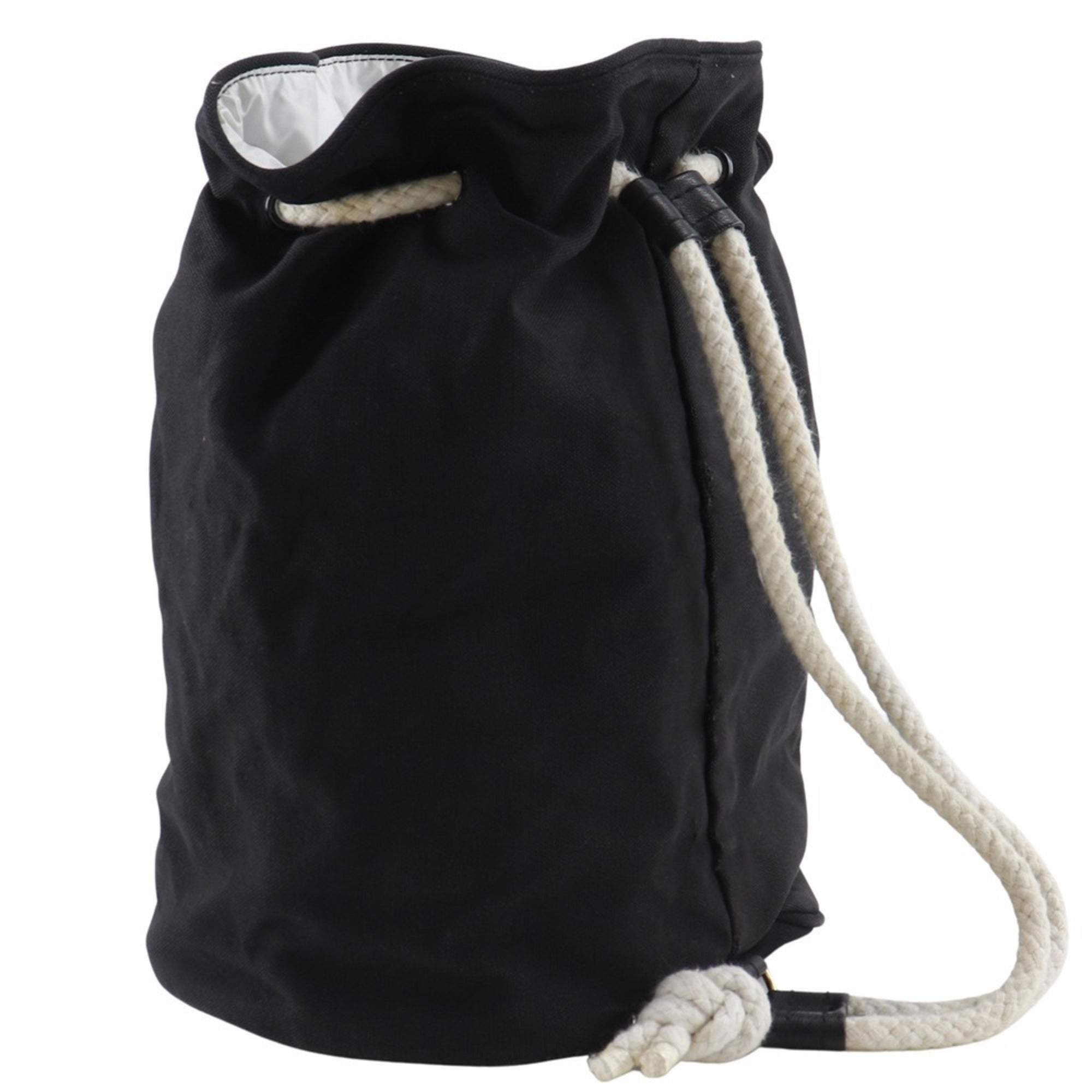 Chanel Black Canvas Shoulder Bag (Pre-Owned)