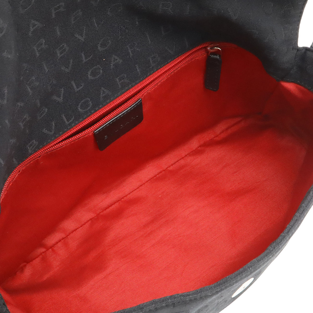 Bvlgari Black Canvas Leather Shoulder Bag (Pre-Owned)