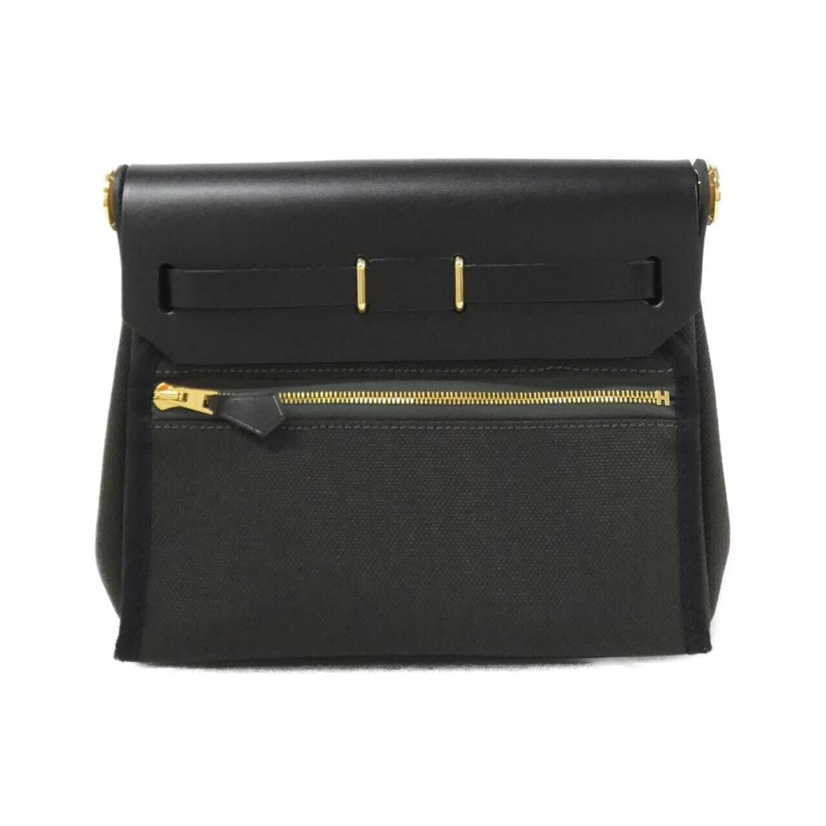 Hermes Black Vache Leather Leather Shoulder Bag (Pre-Owned)