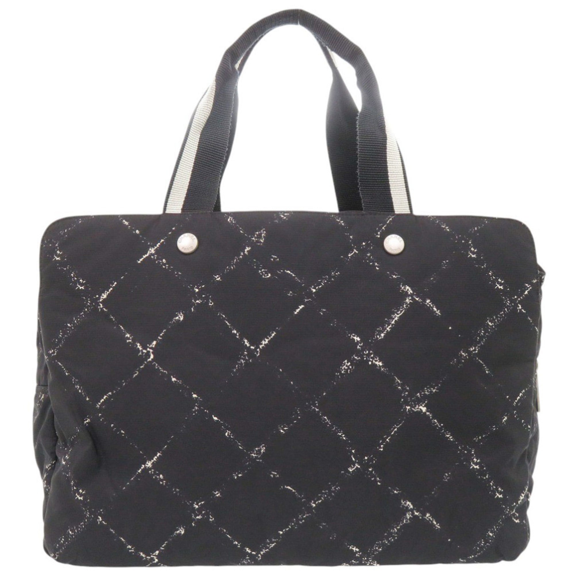 Chanel Black Nylon Boston Bag (Pre-Owned)