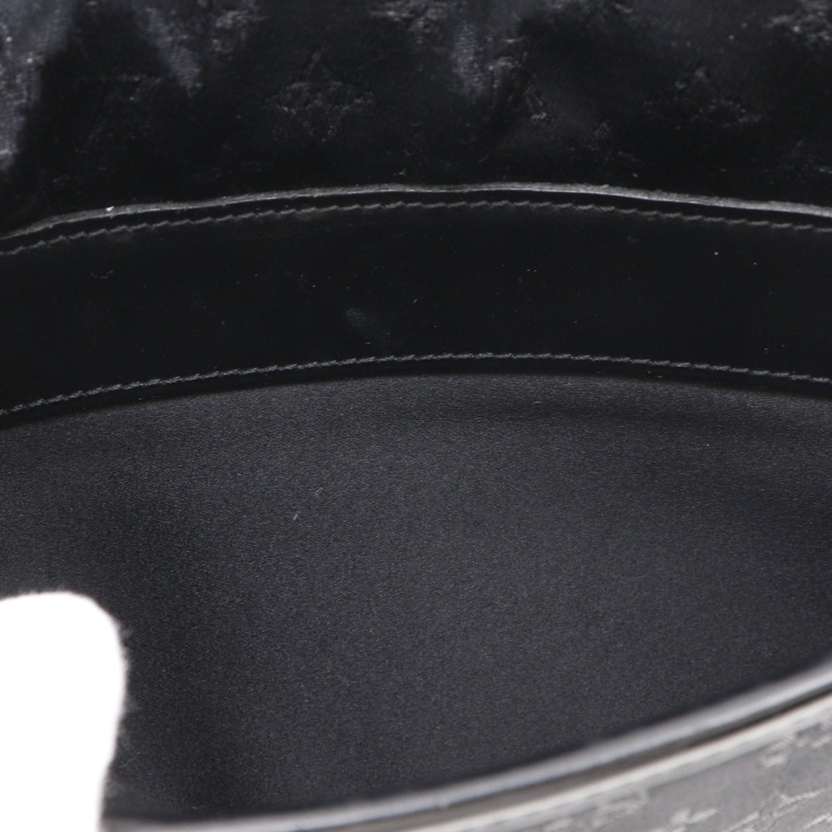 Louis Vuitton Black Monogram Satin Monogram Vernis Leather Shoulder Bag (Pre-Owned)