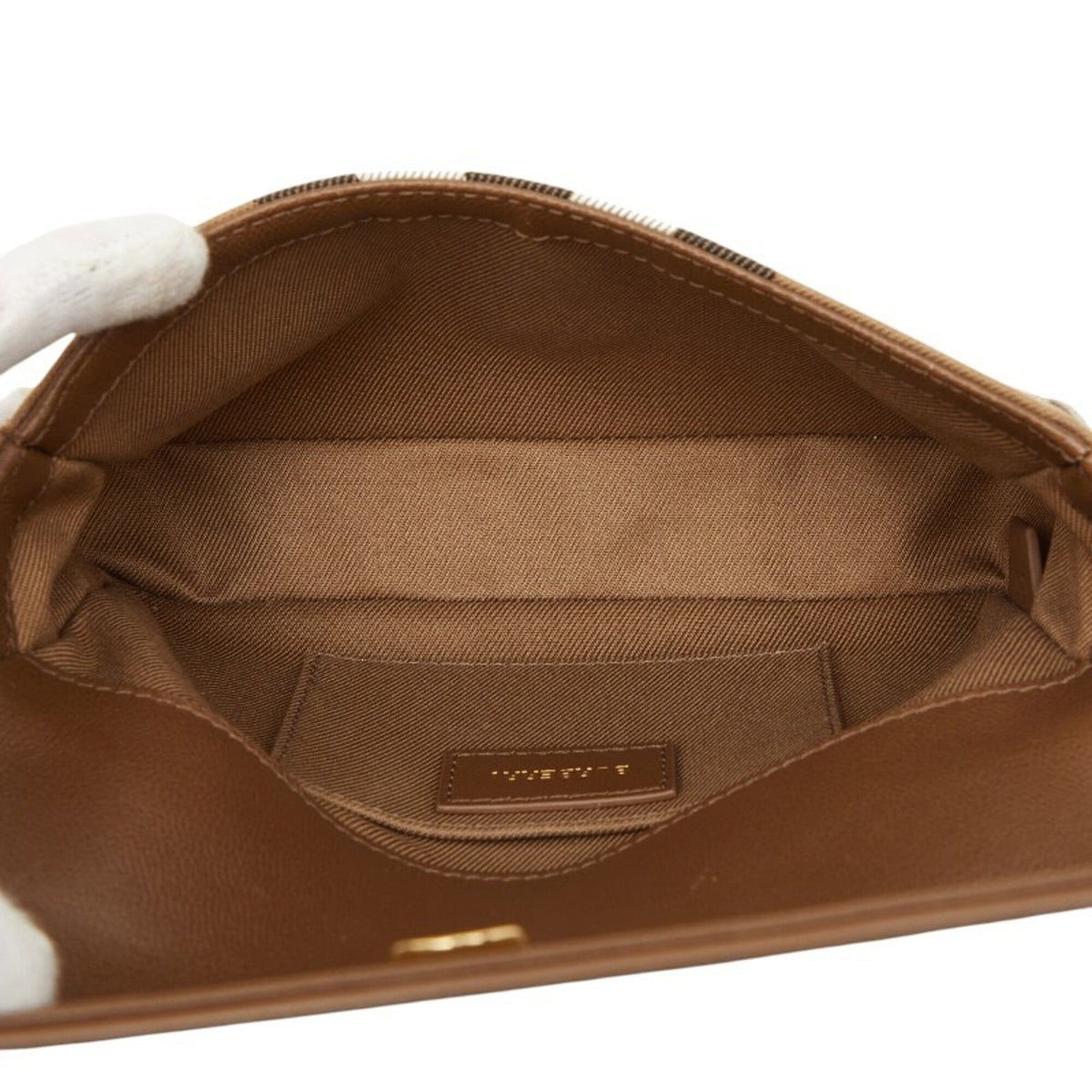 Burberry Brown Multi-Color Leather Canvas Shoulder Bag (Pre-Owned)