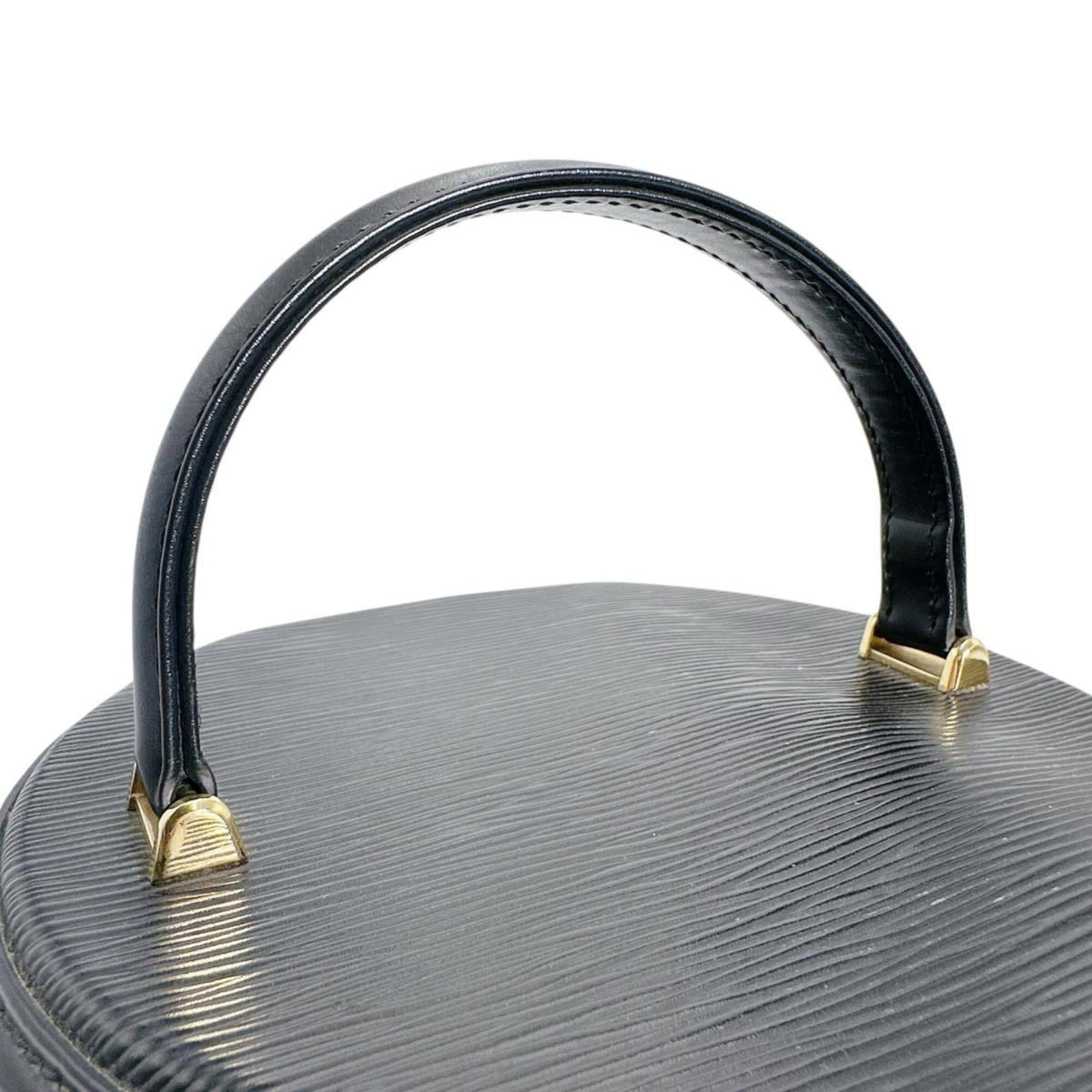 Louis Vuitton Black Galle Or White Epi Leather Handbag (Pre-Owned)