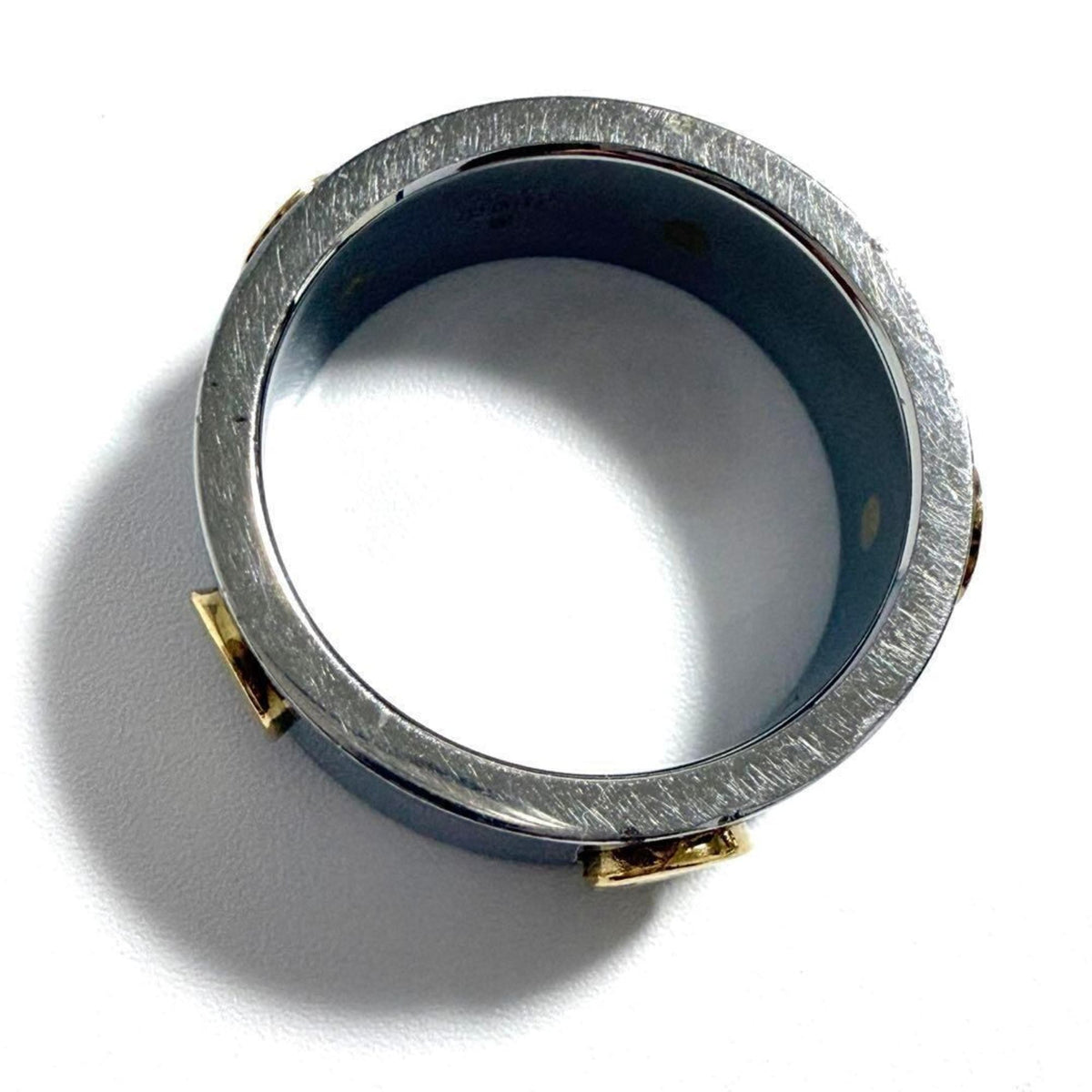 Gucci Gold Plating Stainless Steel Band Ring (Pre-Owned)