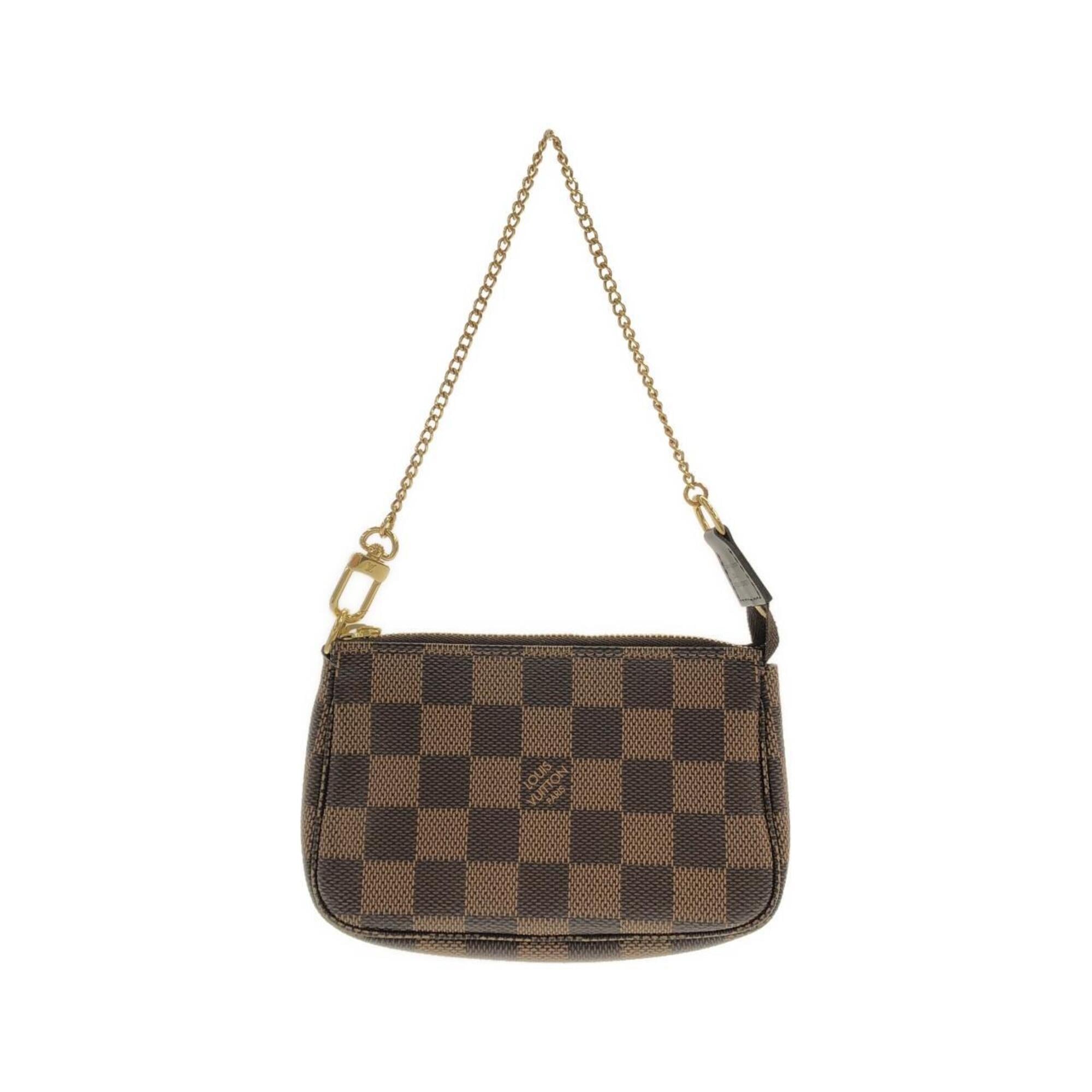 Louis Vuitton Brown Coated Canvas Pochette Pouch (Pre-Owned)
