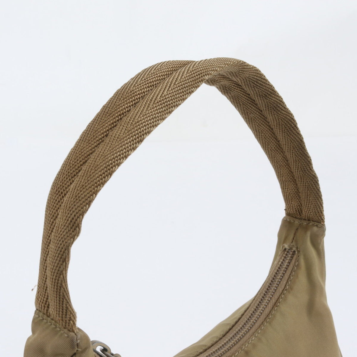 Prada Beige Handbag Pouch Tote Bag (Pre-Owned)