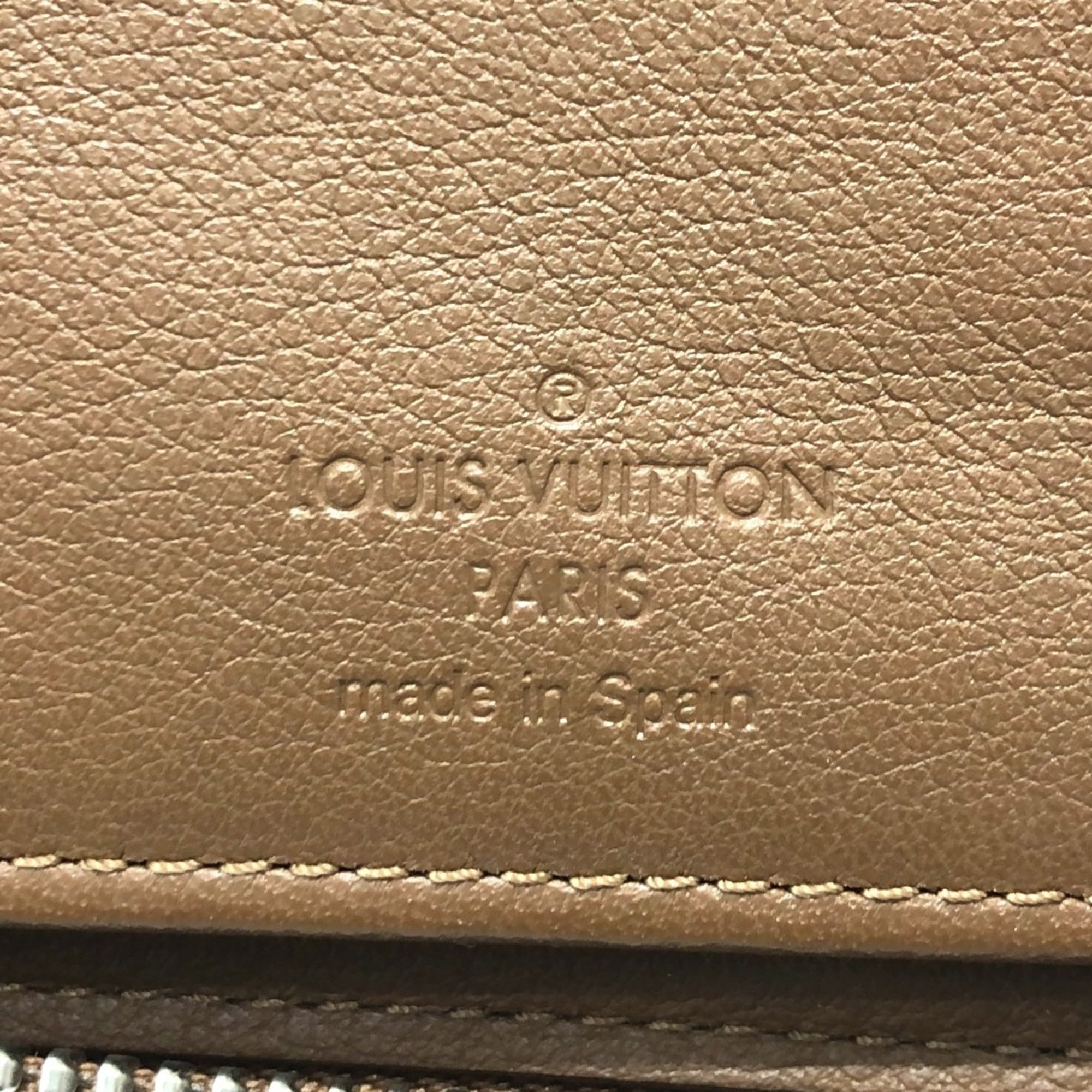 Louis Vuitton Brown Leather Long Wallet (Bi-Fold) (Pre-Owned)
