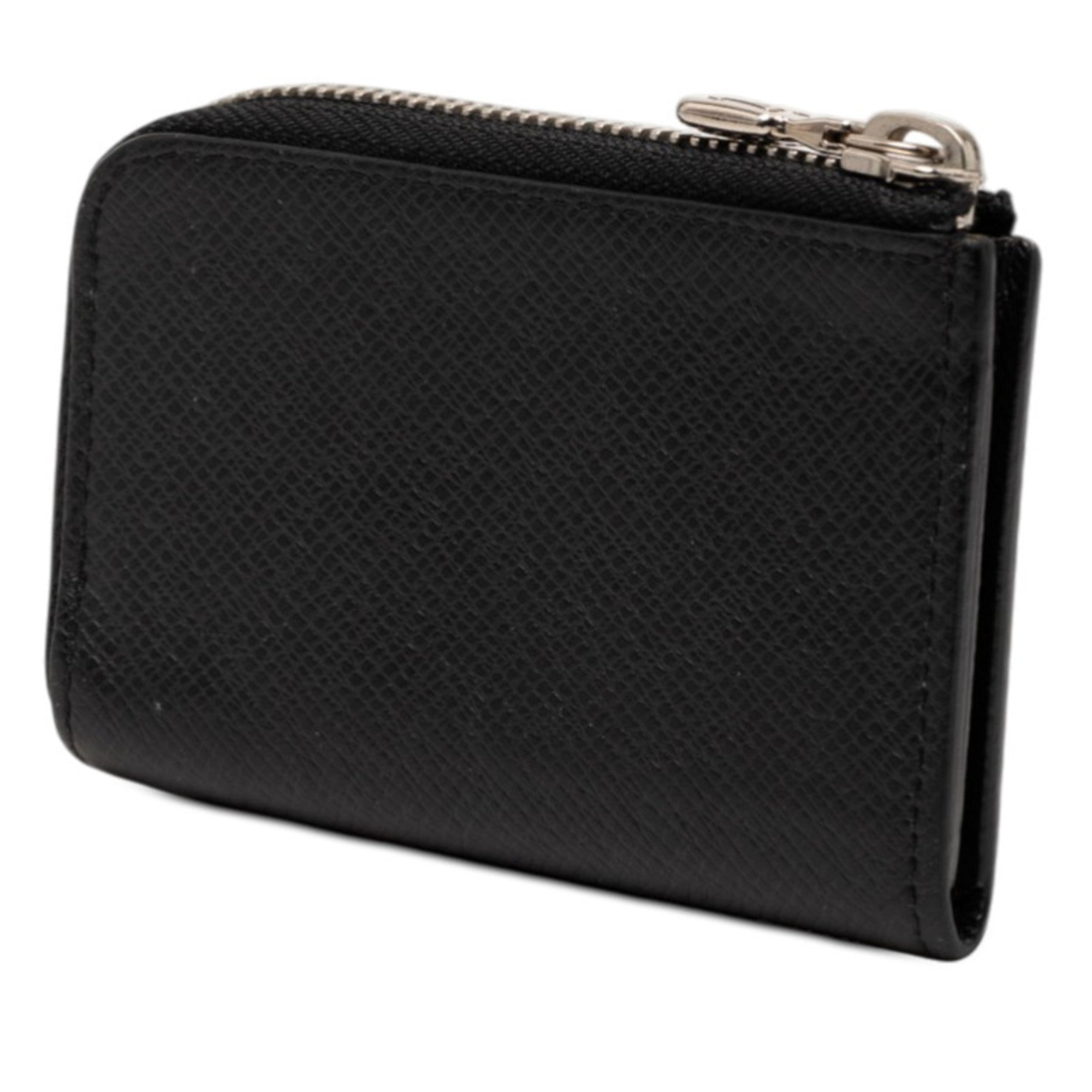 Louis Vuitton Black Noir Leather Coin Purse/Coin Case (Pre-Owned)