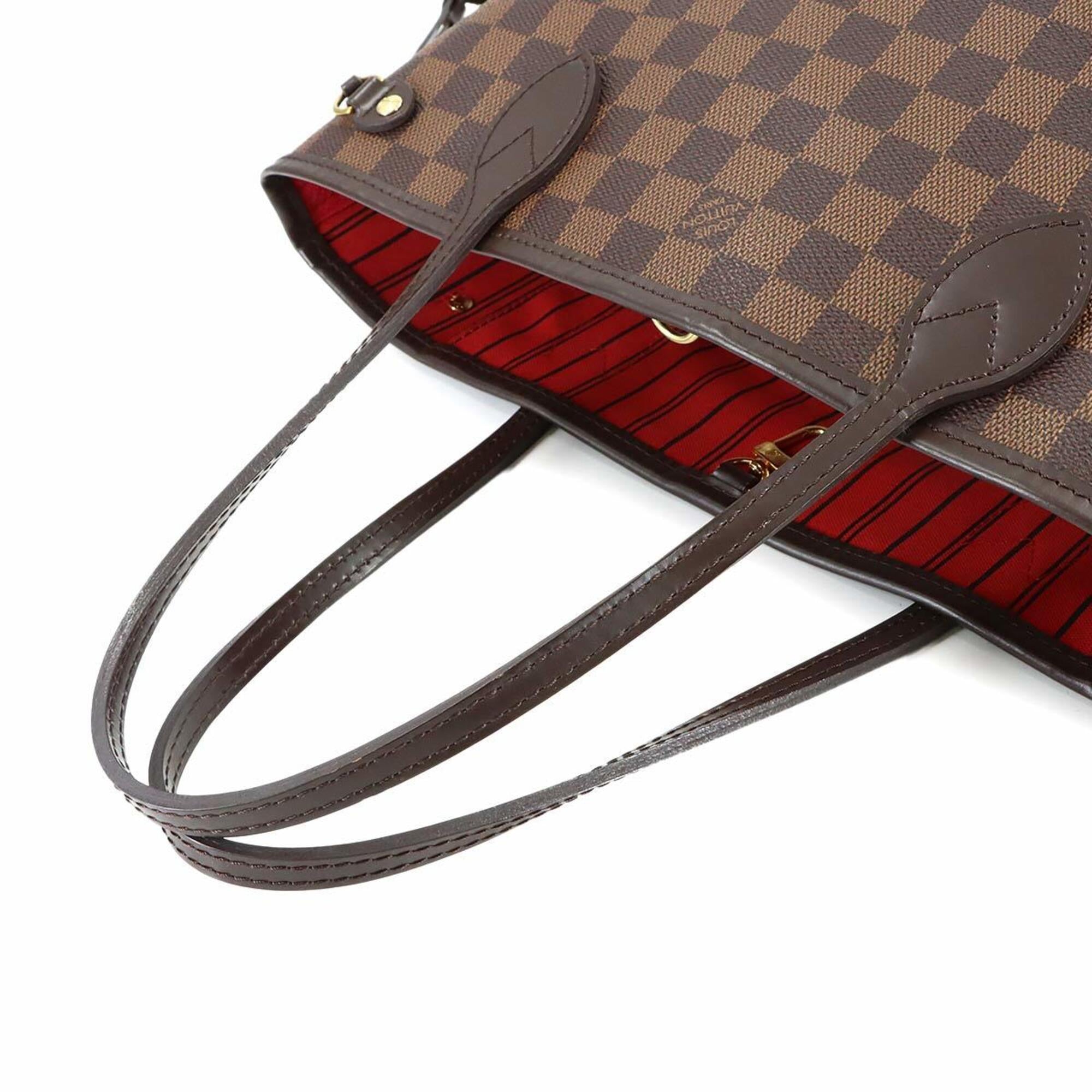 Louis Vuitton Brown Damier Canvas Ebene Damier Canvas Handbag Pouch Tote Bag (Pre-Owned)