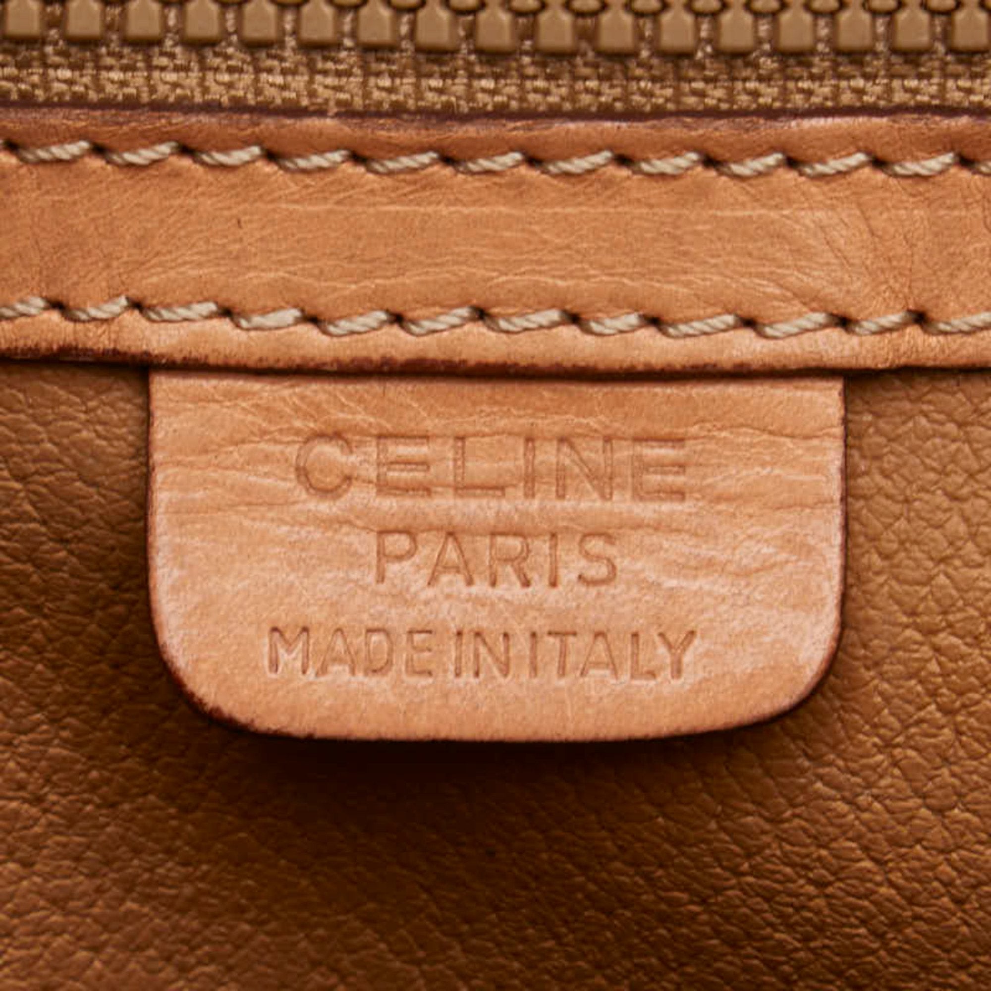 Celine Brown Pvc Leather Shoulder Bag (Pre-Owned)