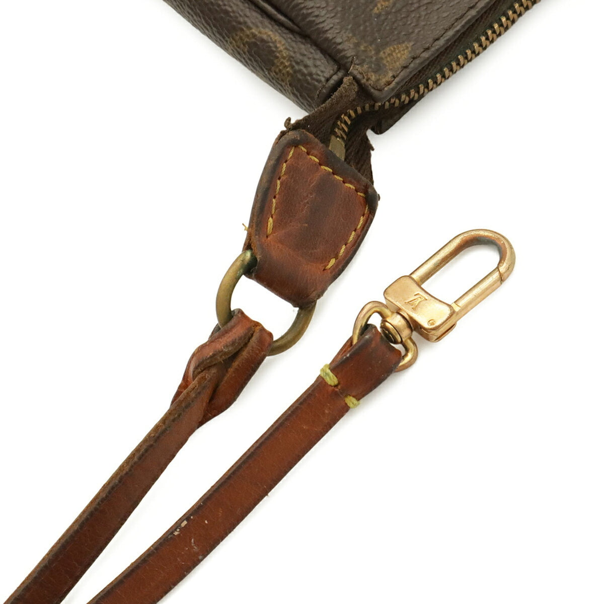 Louis Vuitton Brown Monogram Canvas Handbag Pochette Pouch (Pre-Owned)