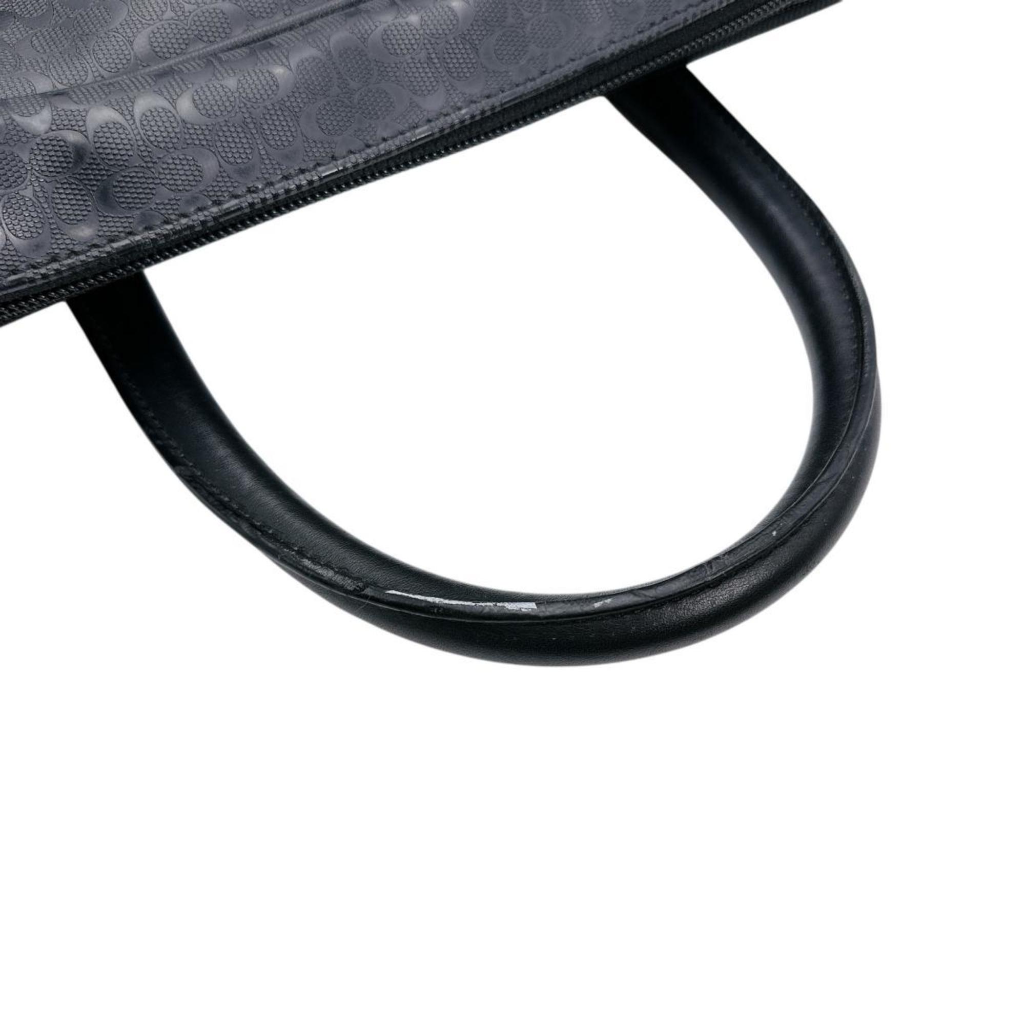 Coach Black Pvc Briefcase (Pre-Owned)