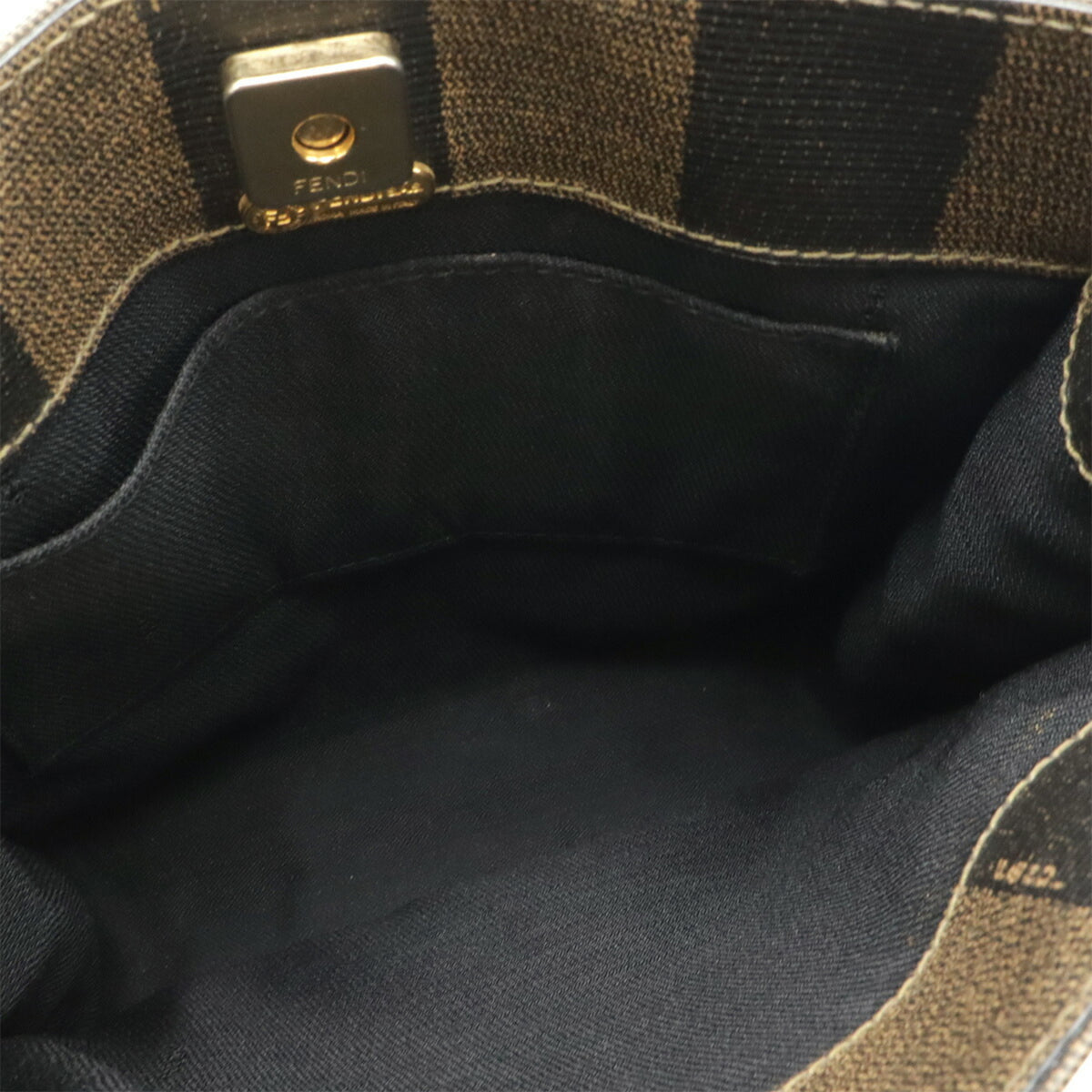 Fendi Khaki Brown Pvc Handbag (Pre-Owned)
