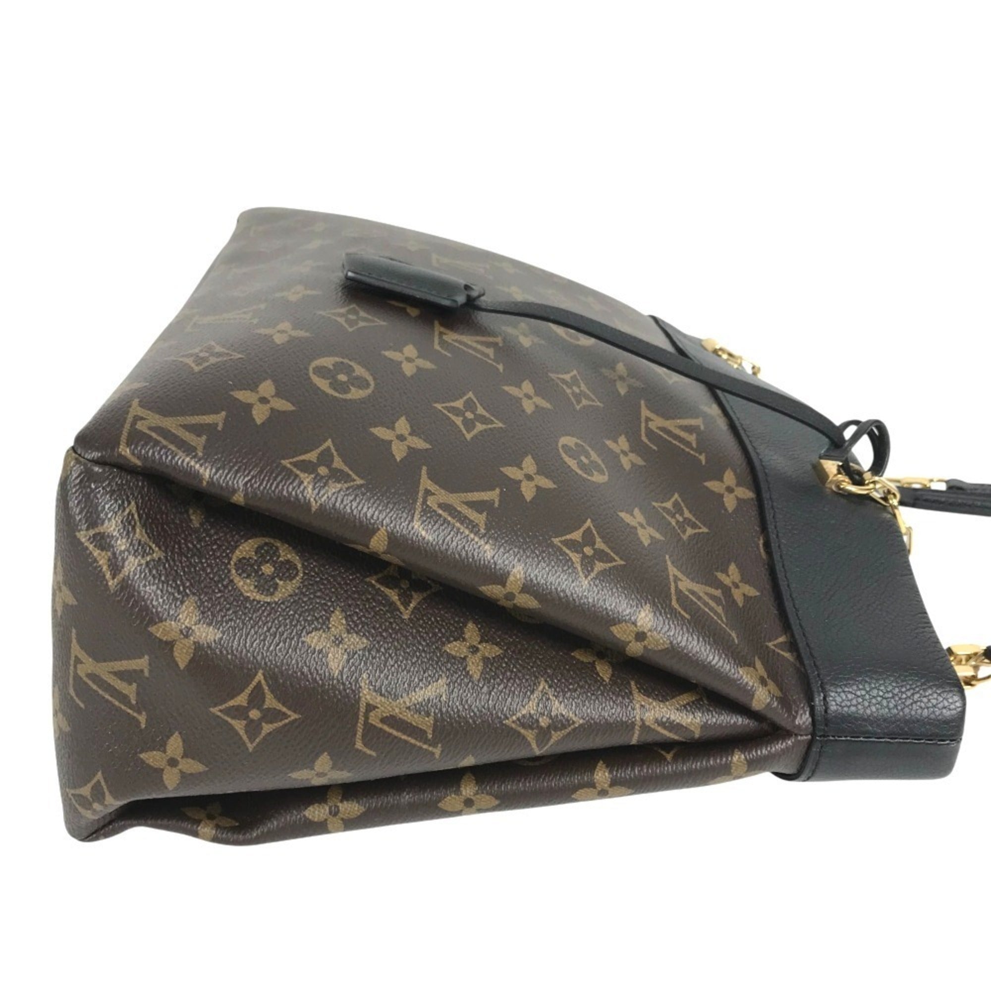 Louis Vuitton Black Brown Monogram Monogram Shoulder Bag Tote Bag (Pre-Owned)