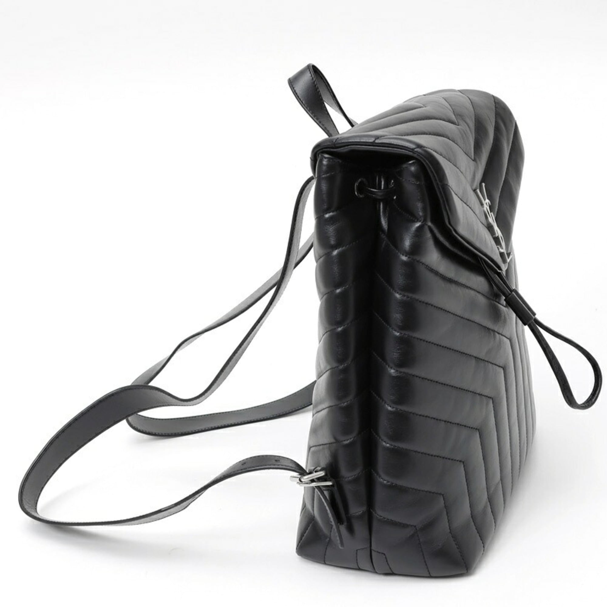 Saint Laurent Black Leather Backpack (Pre-Owned)
