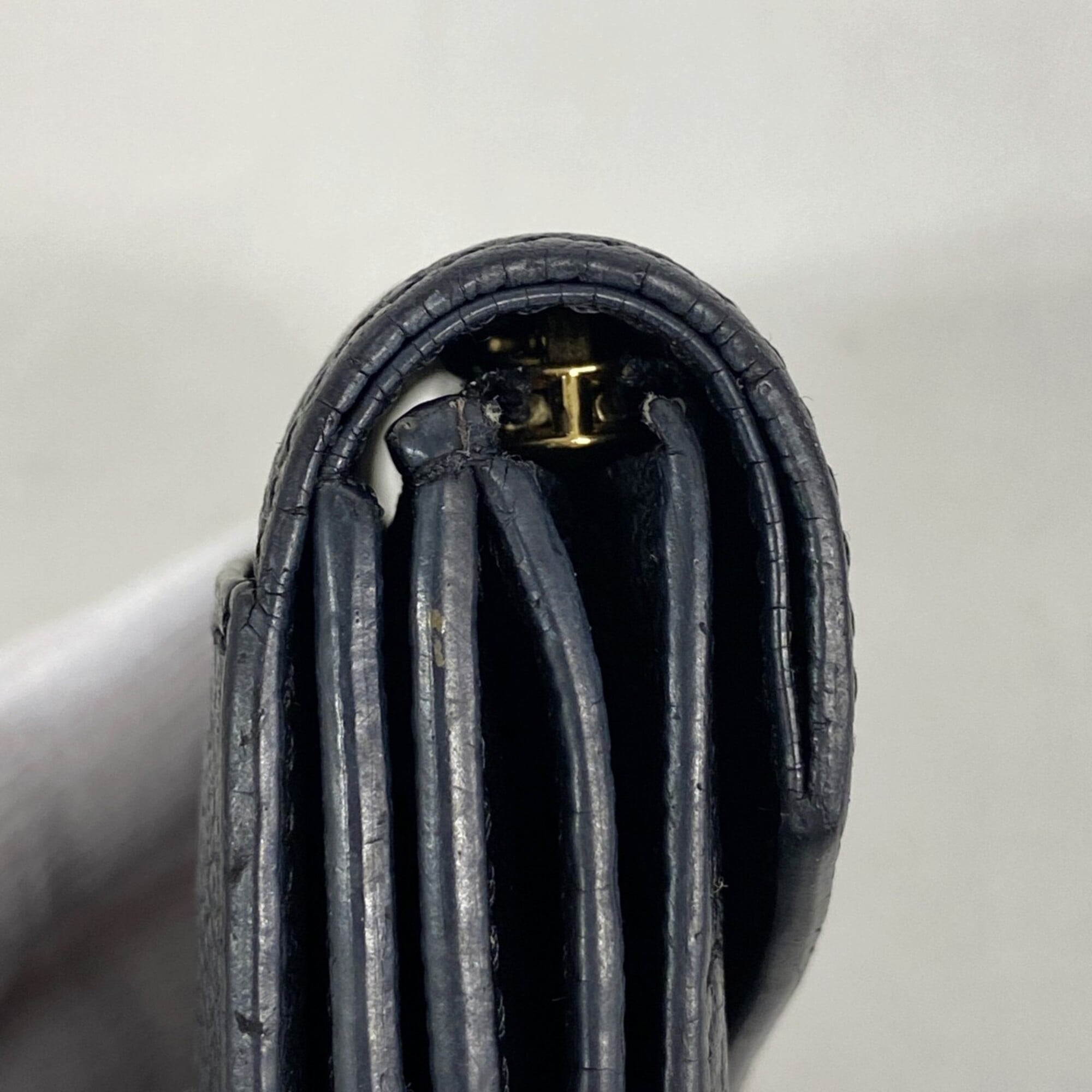 Louis Vuitton Noir Wallet (Tri-Fold) (Pre-Owned)