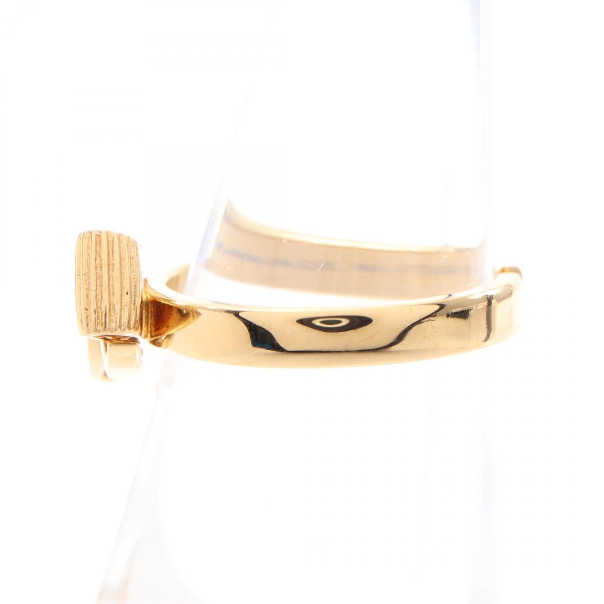 Salvatore Ferragamo Gold Gold Plating Band Ring (Pre-Owned)