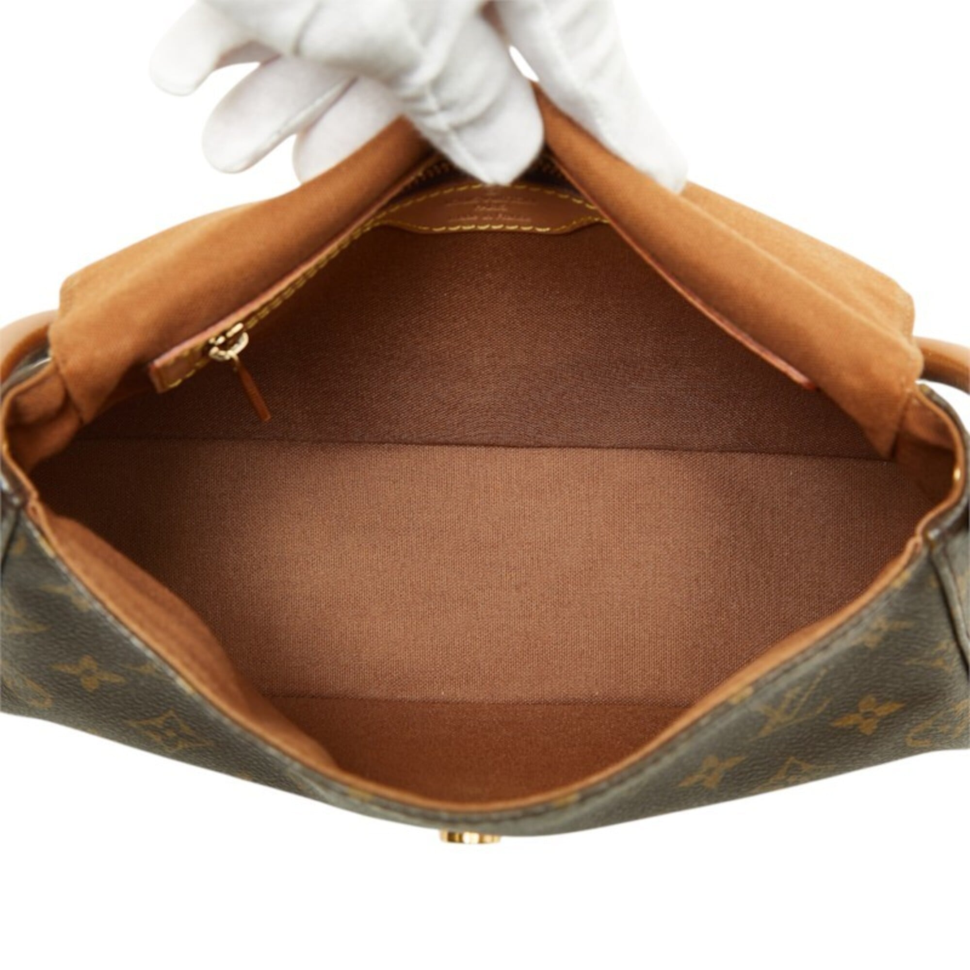 Louis Vuitton Brown Pvc Leather Handbag Shoulder Bag (Pre-Owned)