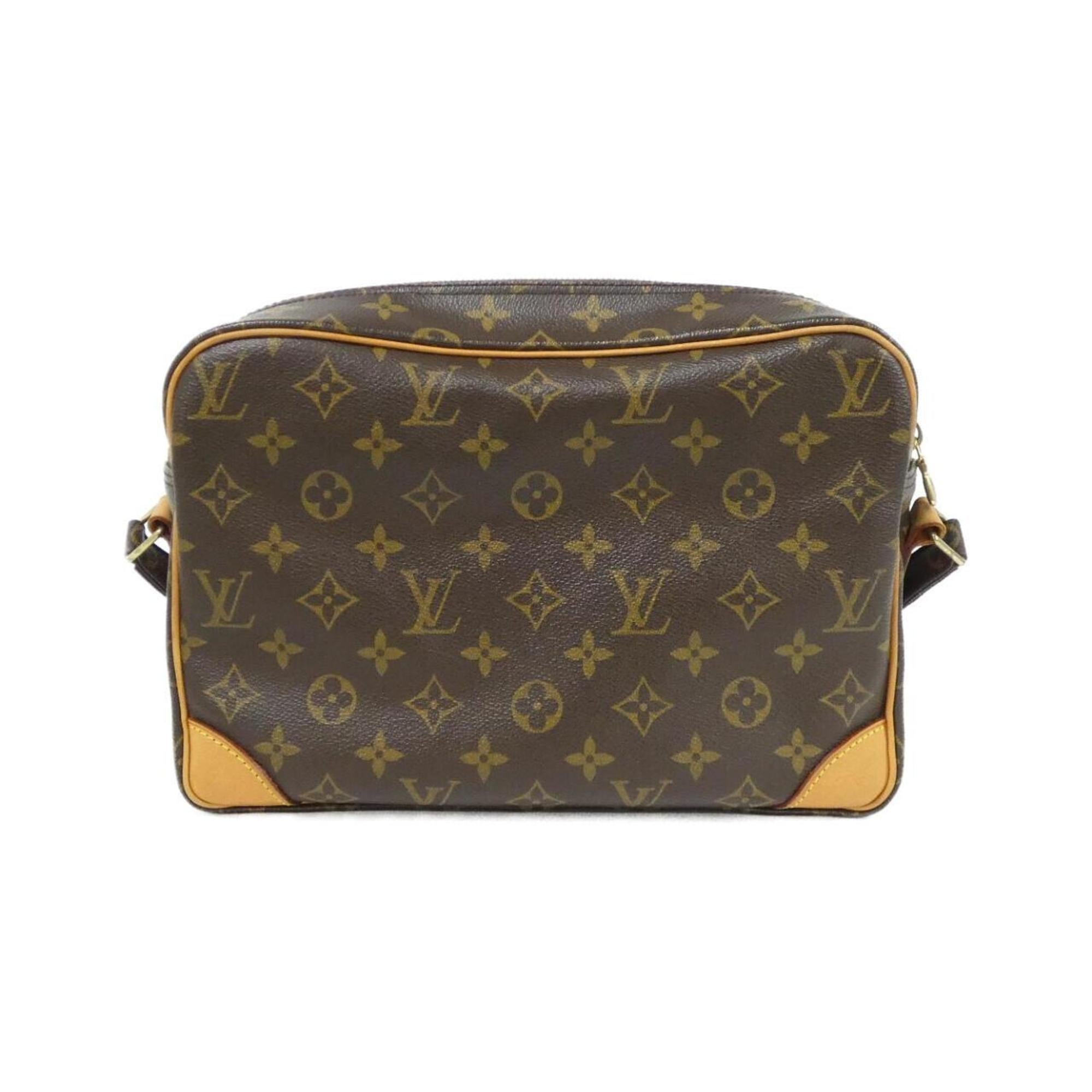 Louis Vuitton Monogram Marron Coated Canvas Shoulder Bag (Pre-Owned)
