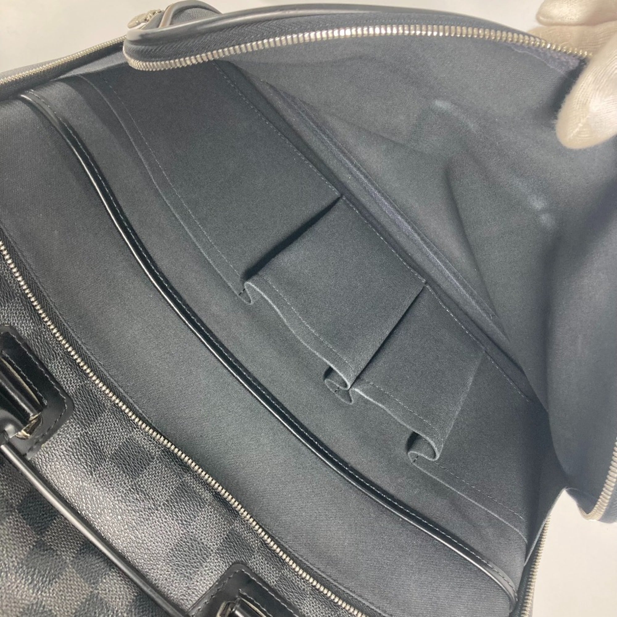 Louis Vuitton Black Damier Graphite Handbag Tote Bag (Pre-Owned)
