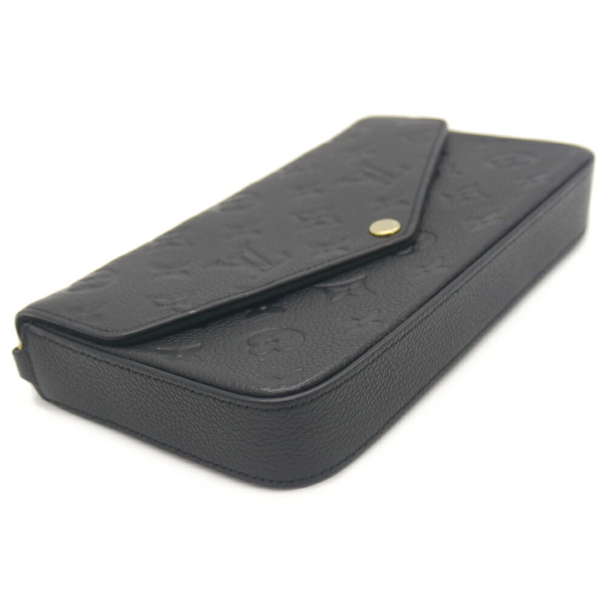 Louis Vuitton Black Monogram Noir Monogram Empreinte Clutch Bag Pouch Shoulder Bag (Pre-Owned)