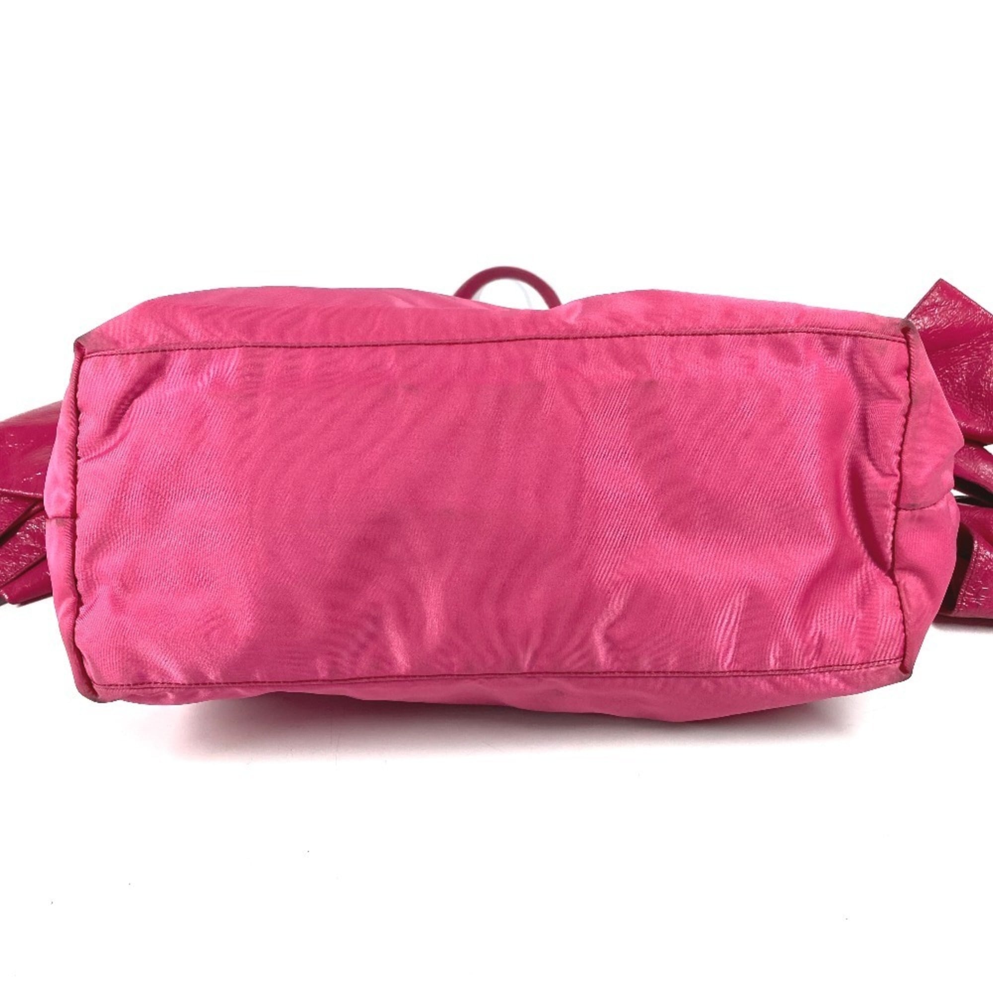 Prada Pink Nylon Shoulder Bag Tote Bag (Pre-Owned)