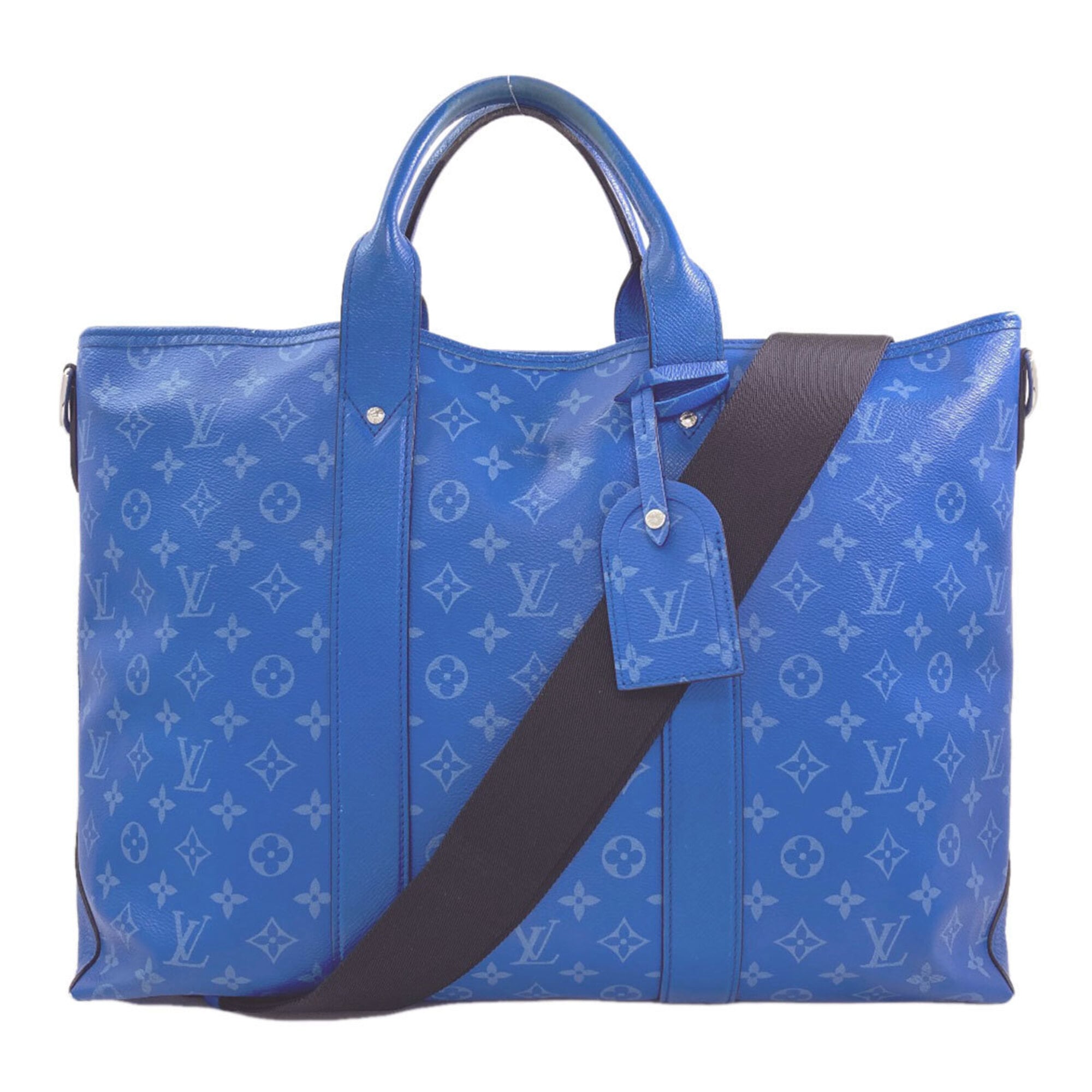 Louis Vuitton Taigarama Taiga Leather Handbag Tote Bag (Pre-Owned)