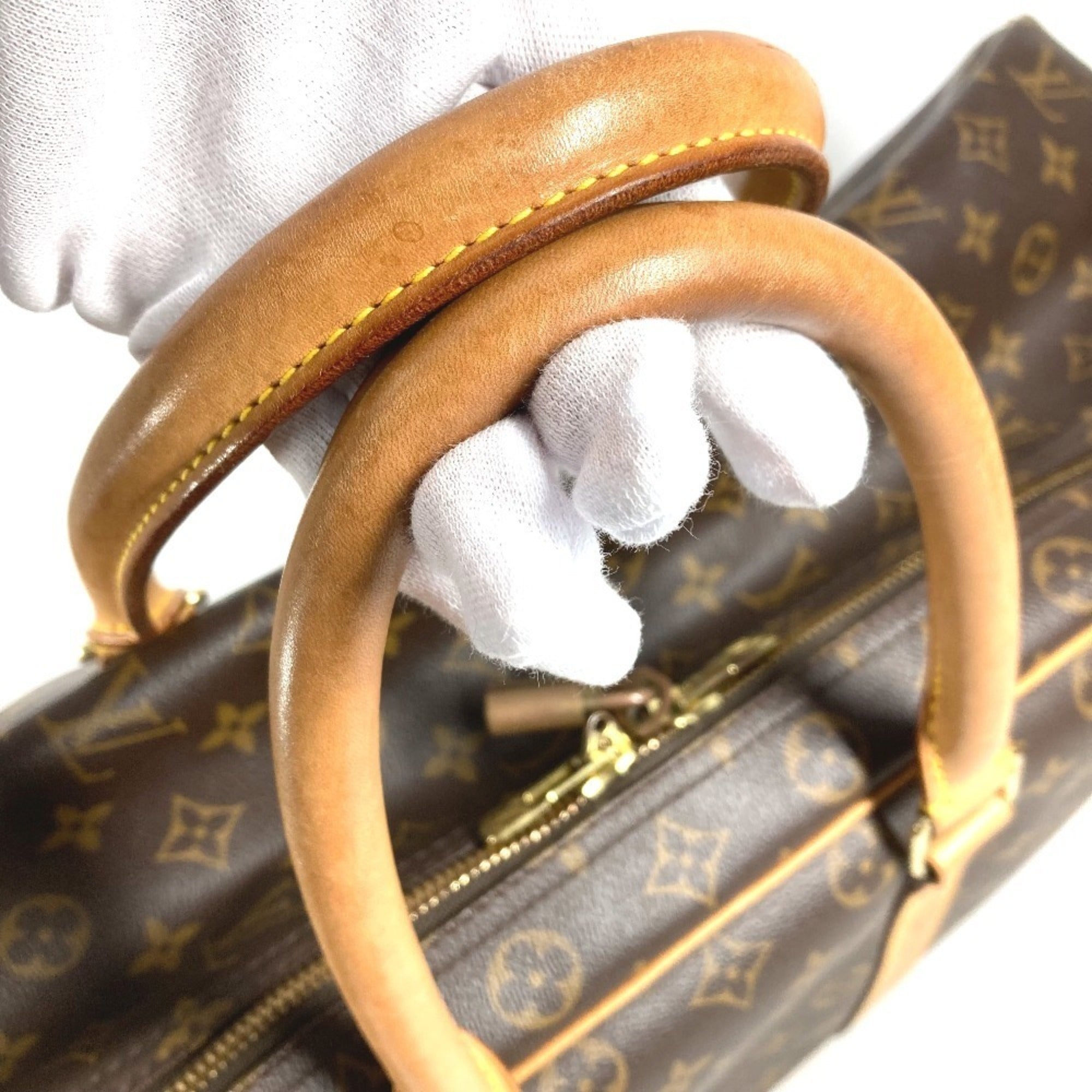 Louis Vuitton Brown Monogram Boston Bag Handbag (Pre-Owned)