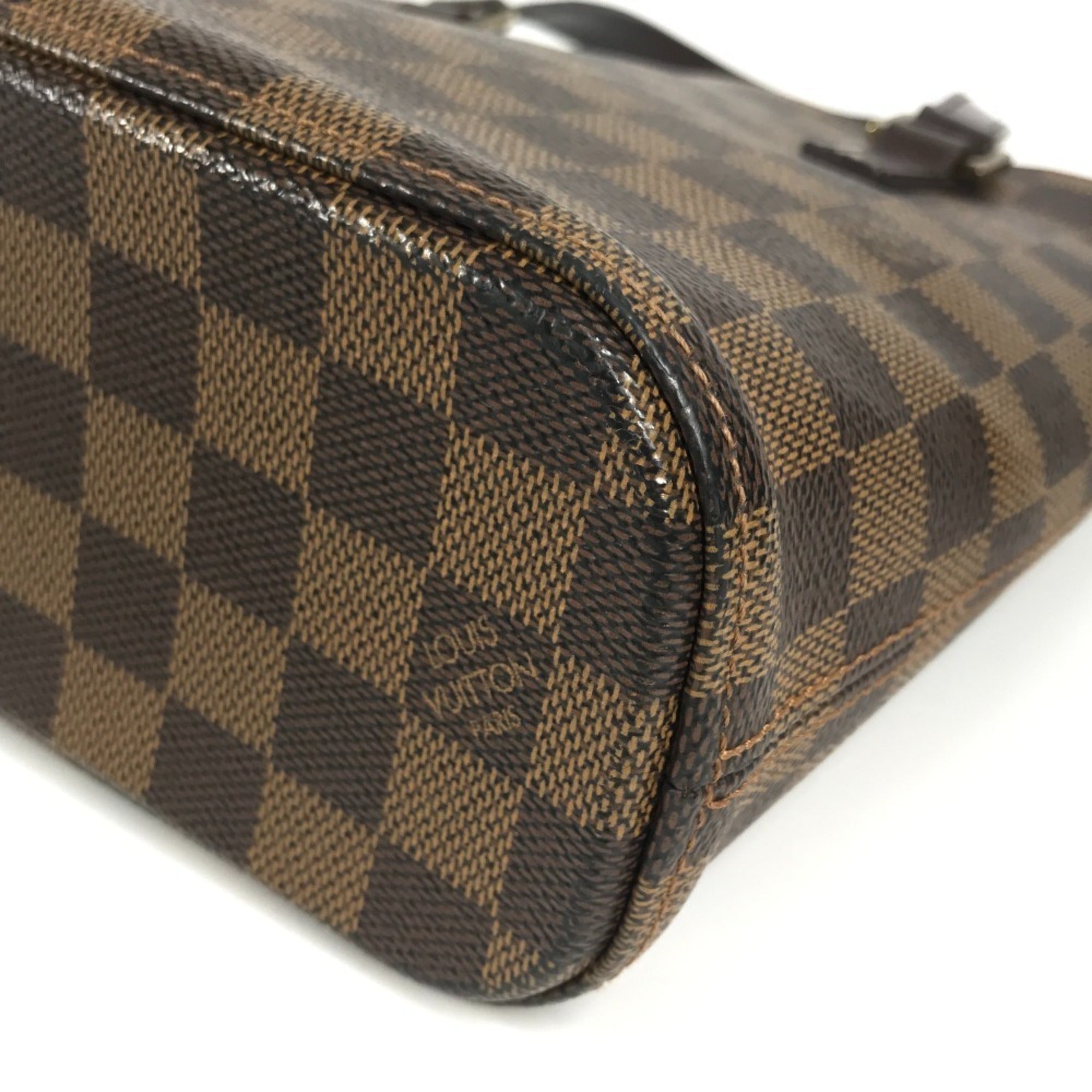 Louis Vuitton Brown Damier Canvas Ebene Damier Canvas Handbag Tote Bag (Pre-Owned)