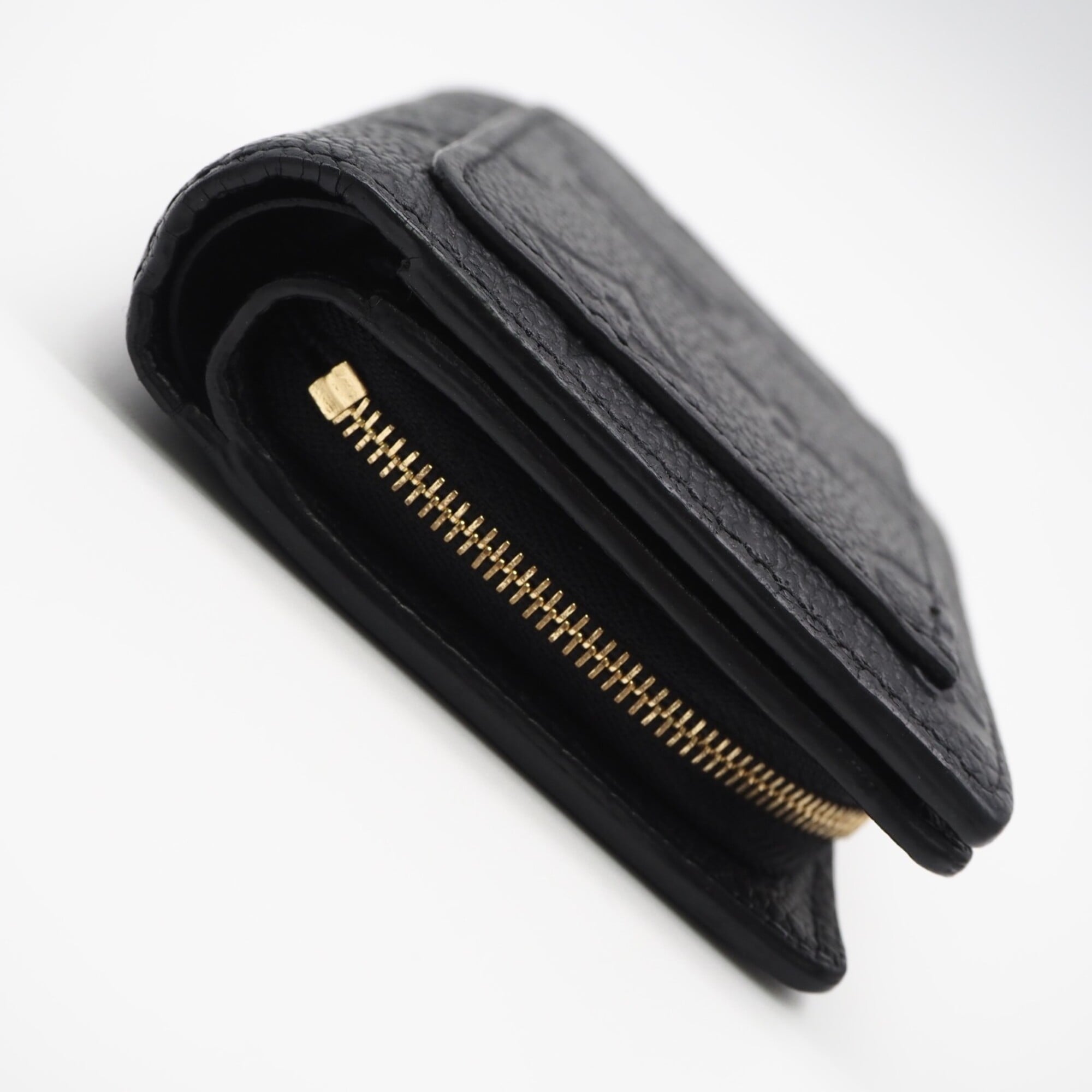 Louis Vuitton Monogram Empreinte Black Noir Leather Wallet (Bi-Fold) (Pre-Owned)