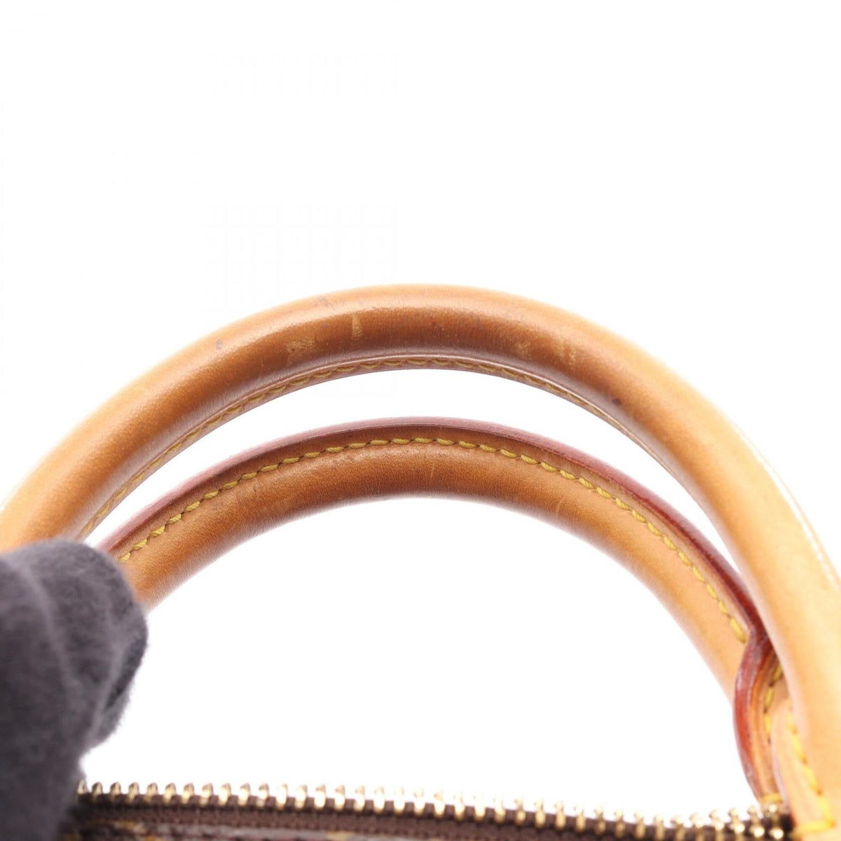 Louis Vuitton Brown Coated Canvas Monogram Leather Handbag (Pre-Owned)