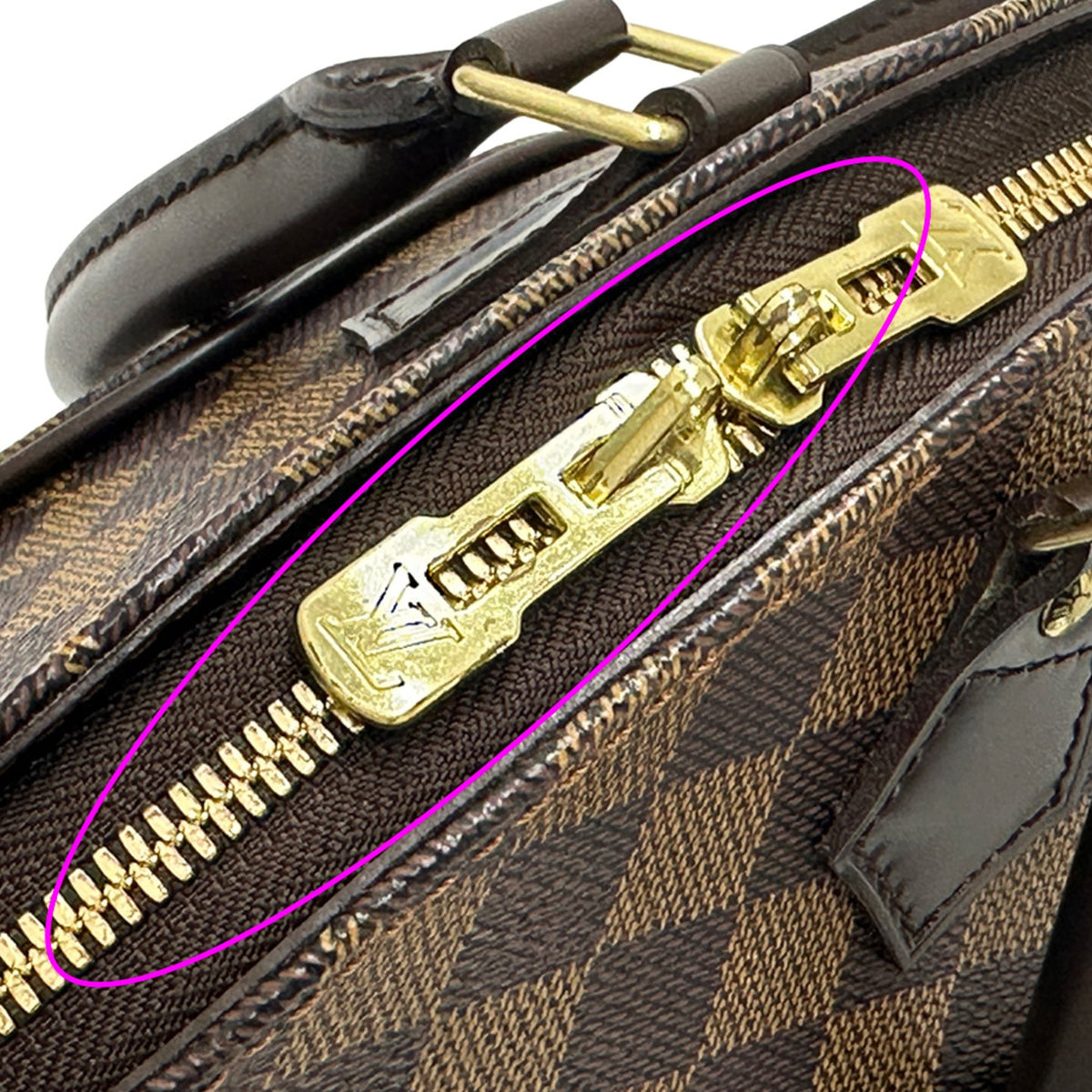 Louis Vuitton Brown Ebene Damier Canvas Handbag (Pre-Owned)