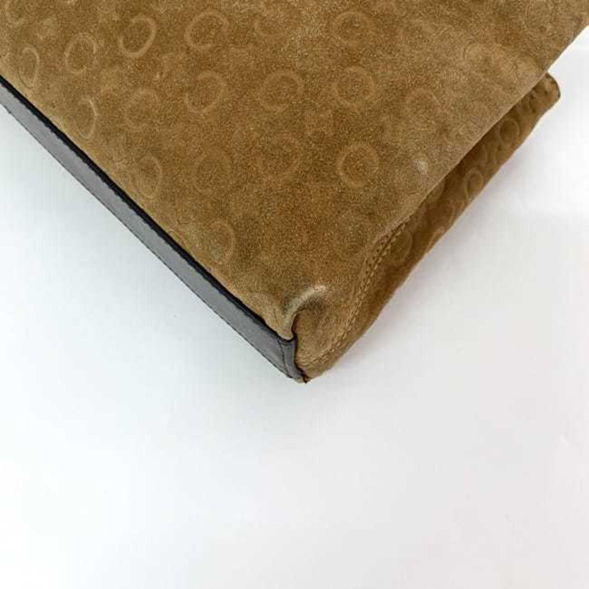 Celine Brown Suede Leather Handbag (Pre-Owned)