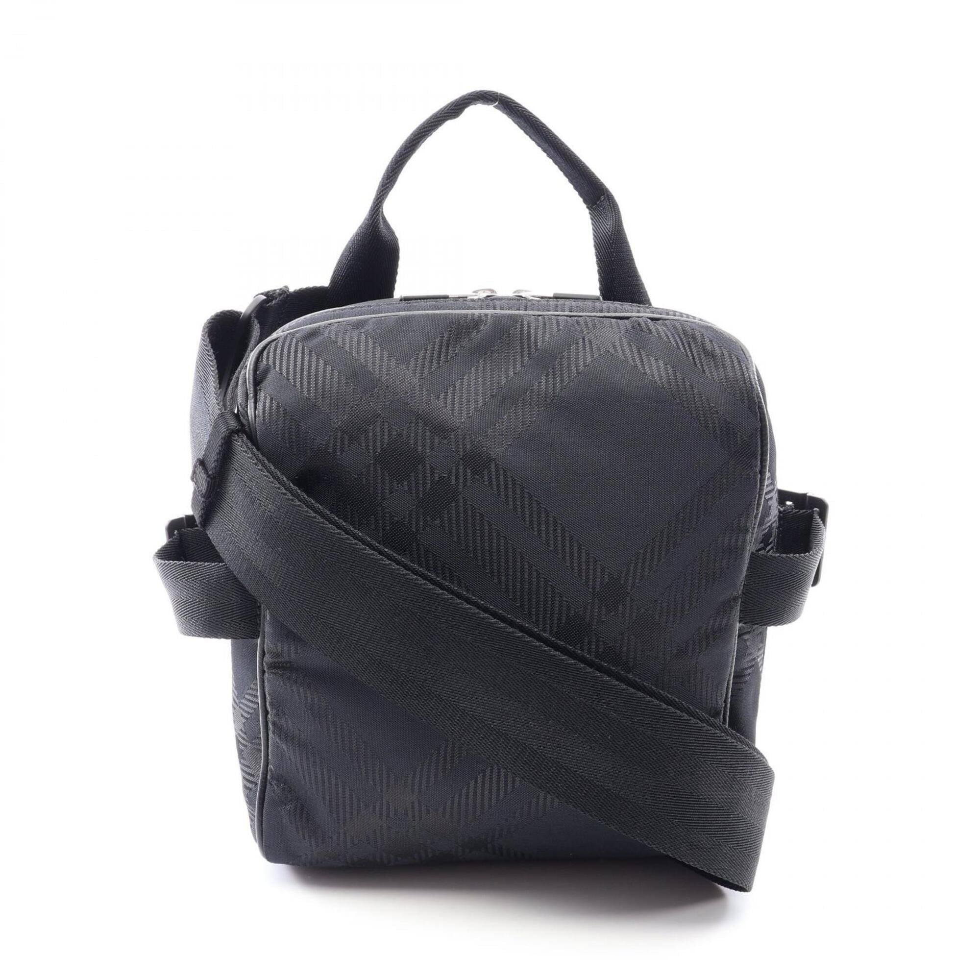 Burberry Black Nylon Leather Crossbody Bag Handbag Shoulder Bag (Pre-Owned)