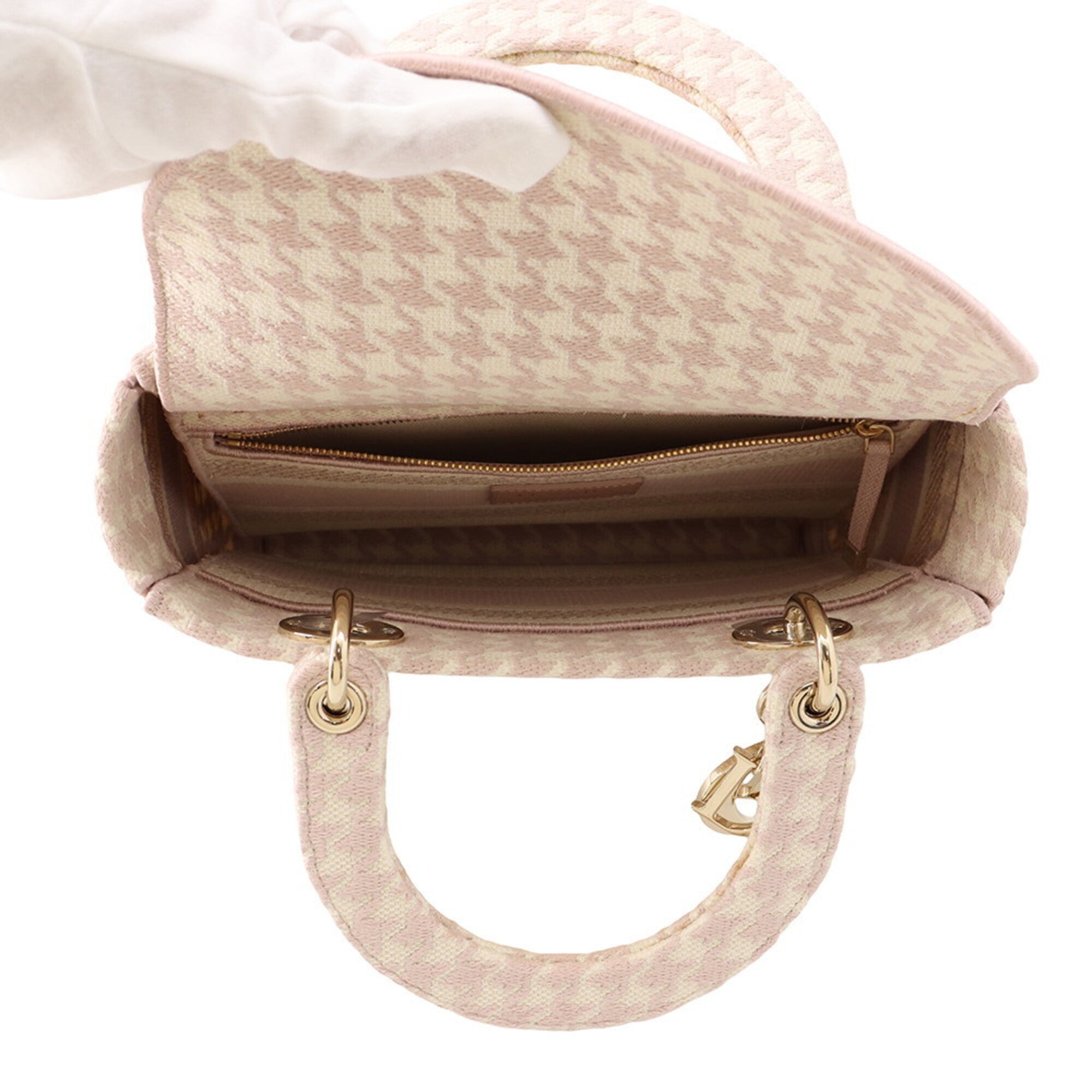 Christian Dior Gold Canvas Handbag (Pre-Owned)