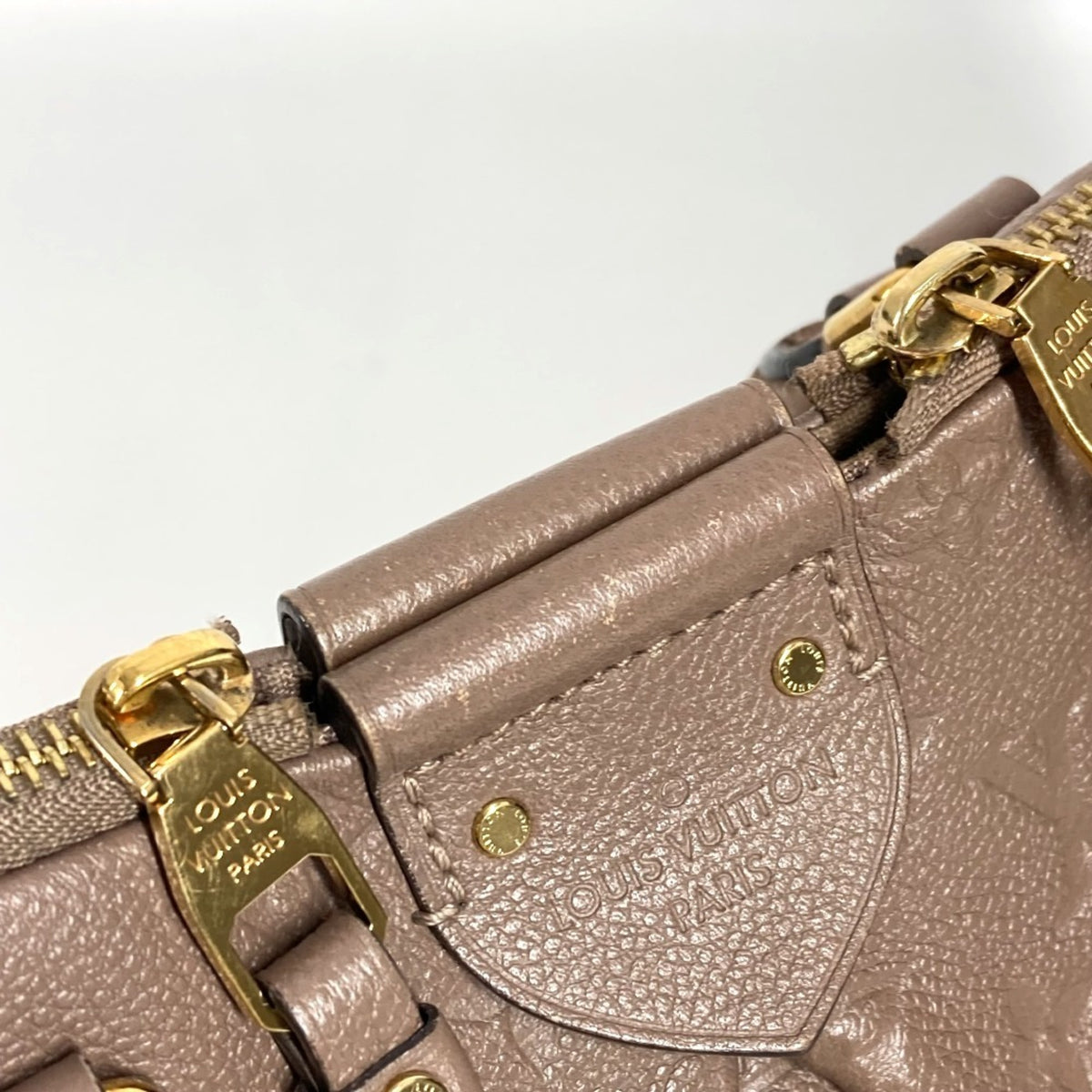 Louis Vuitton Monogram Empreinte Beige Monogram Empreinte Handbag Shoulder Bag (Pre-Owned)