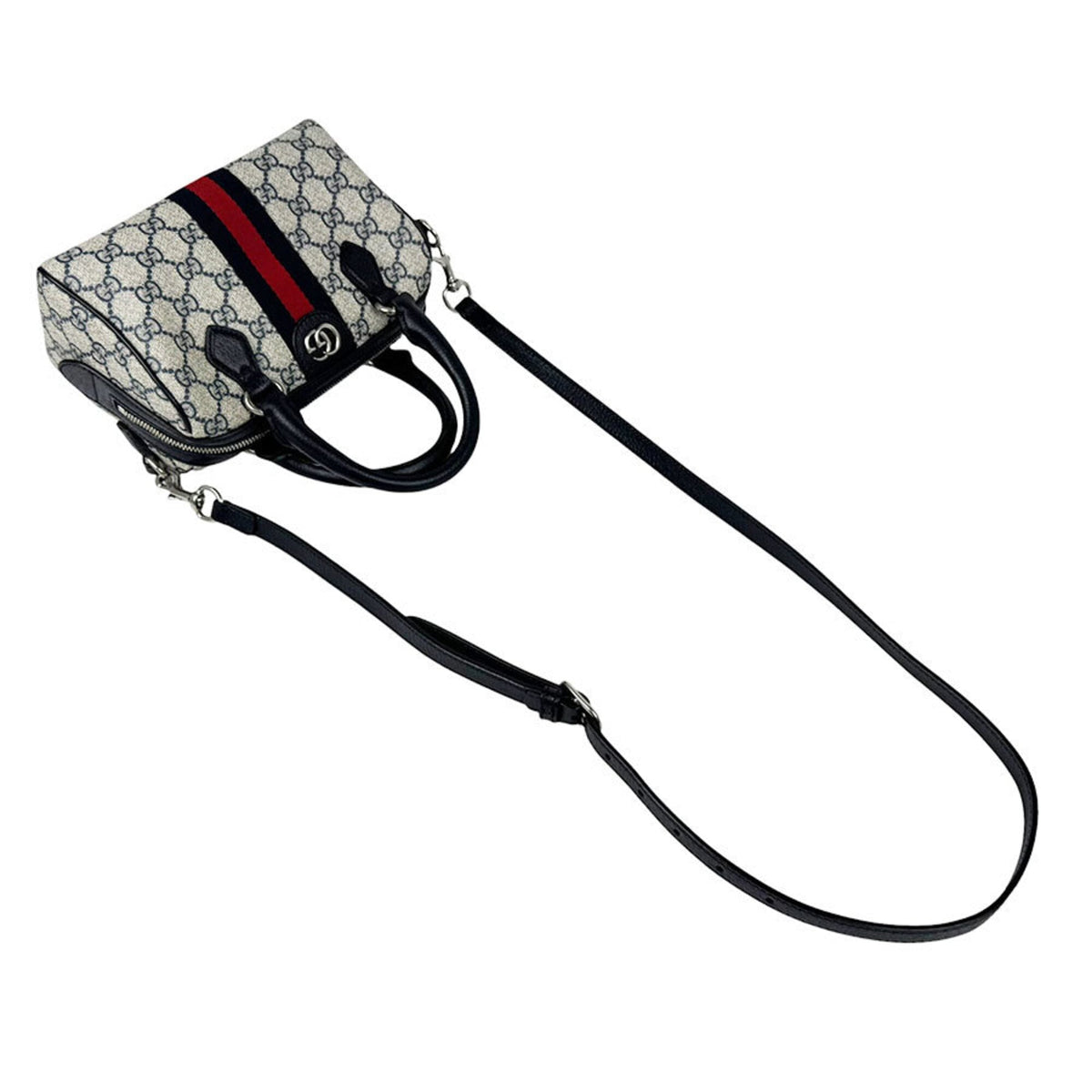 Gucci Navy Gg Supreme Handbag Shoulder Bag (Pre-Owned)