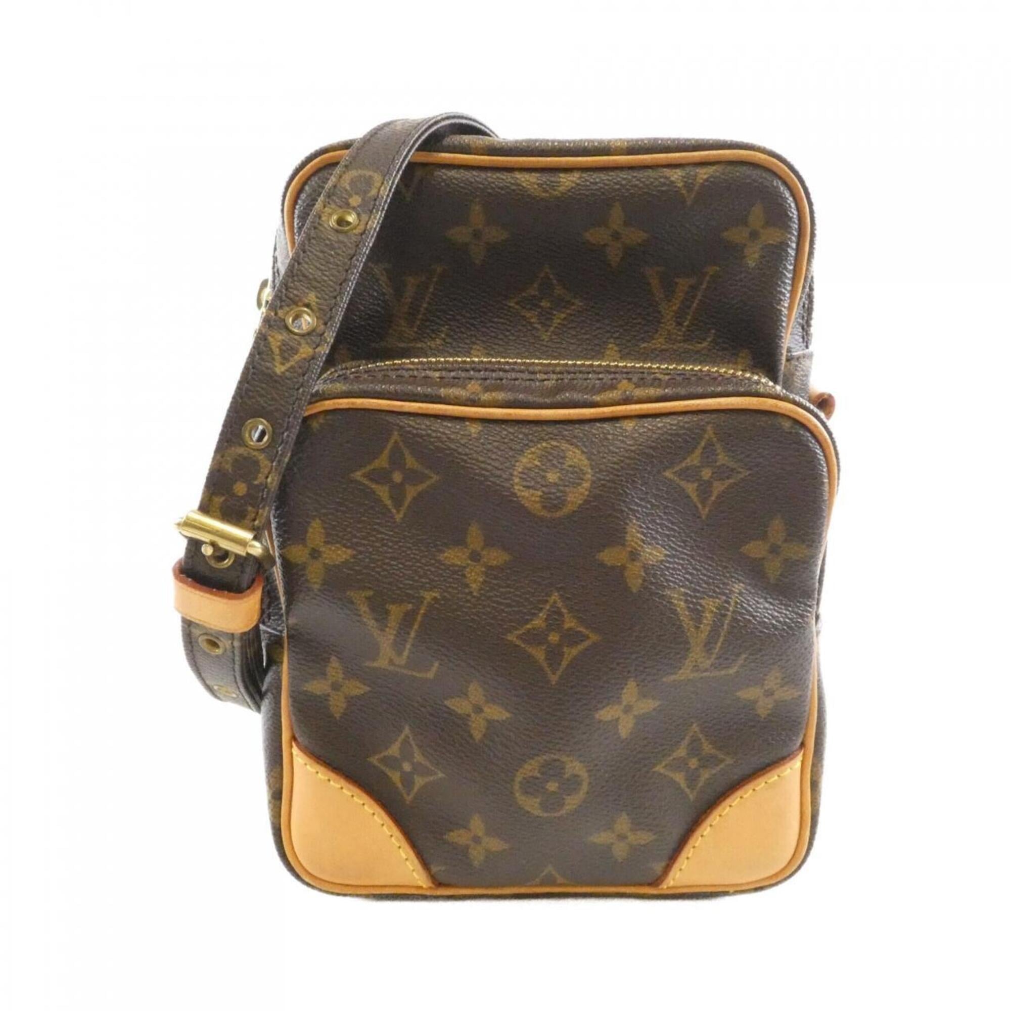 Louis Vuitton Brown Coated Canvas Shoulder Bag (Pre-Owned)